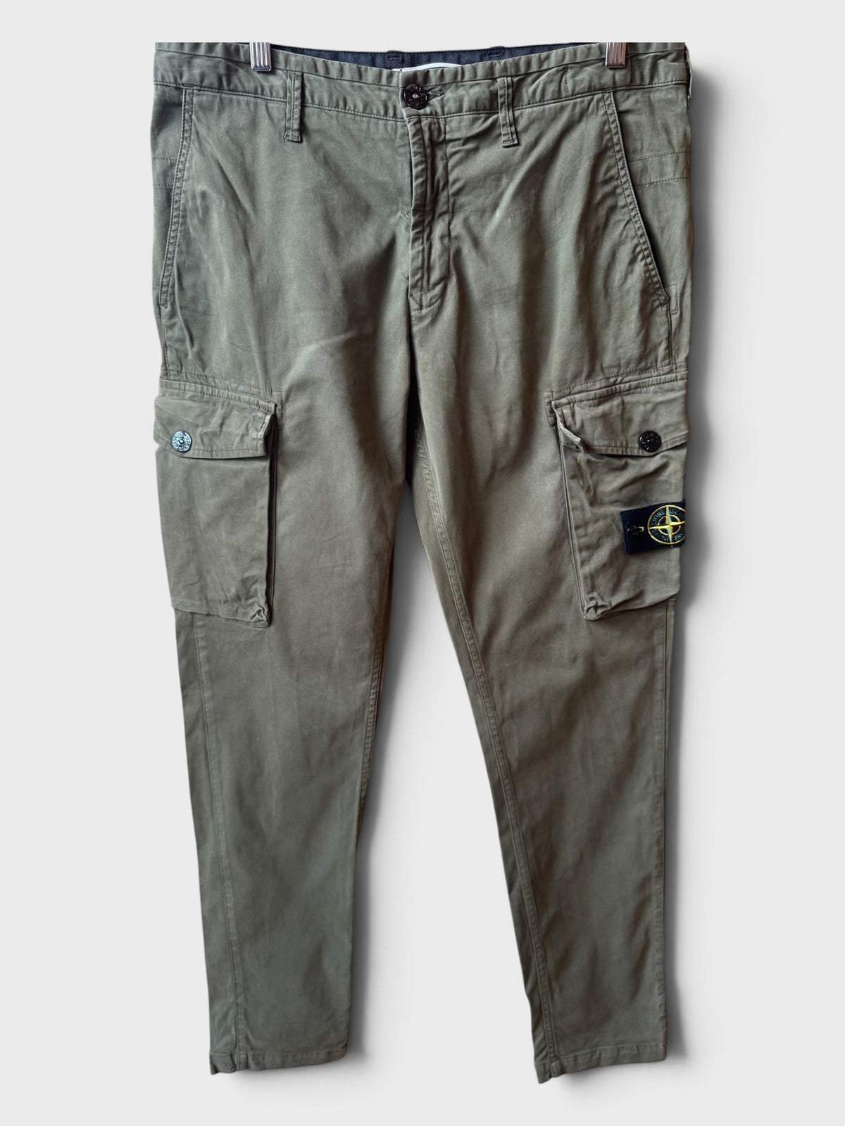 Pantaloni Stone Island cargo verdi