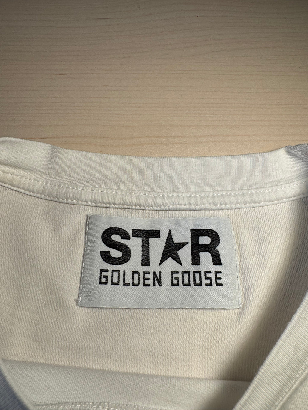 Maglia Golden Goose Star bianca stella oro