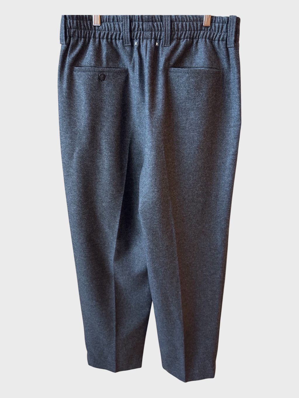 Pantaloni Golden Goose lana grigi