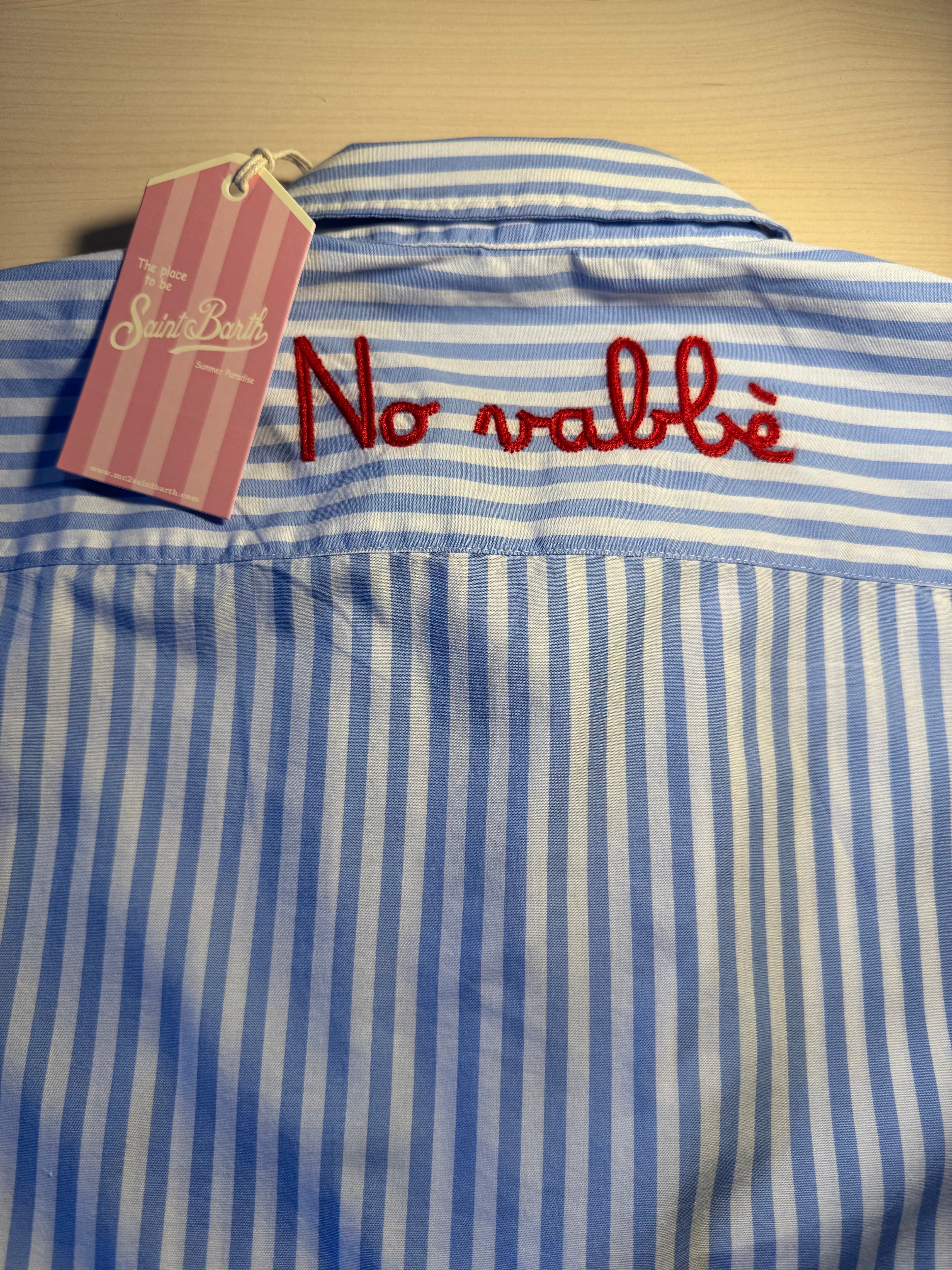 Camicia Saint Barth righe “No Vabbè”
