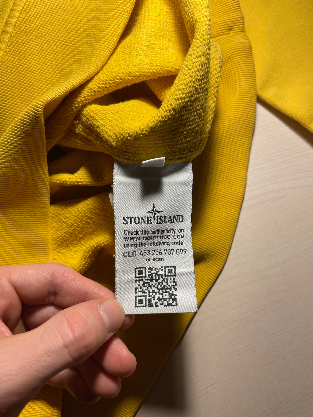 Felpa Stone Island gialla
