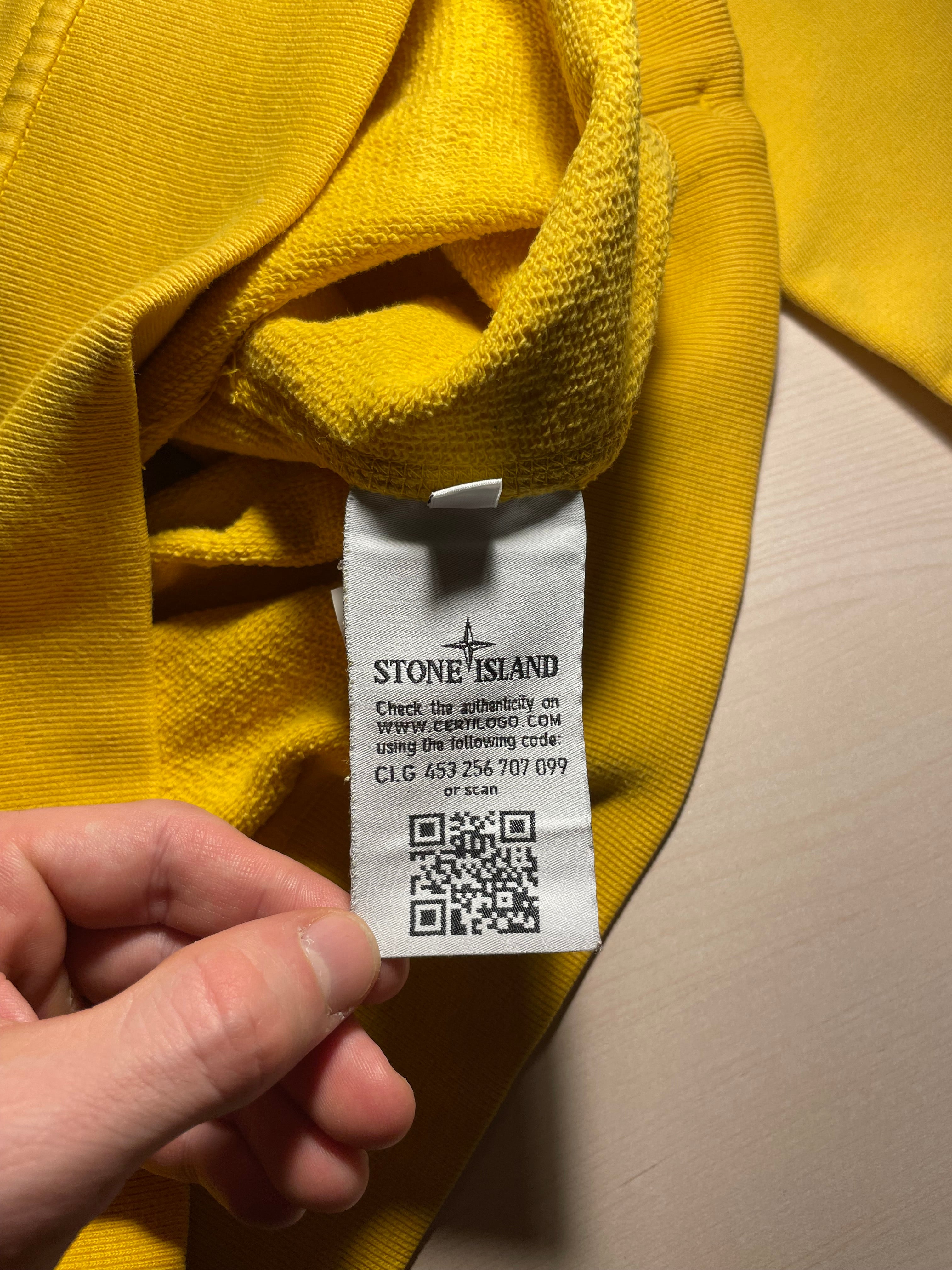 Felpa Stone Island gialla