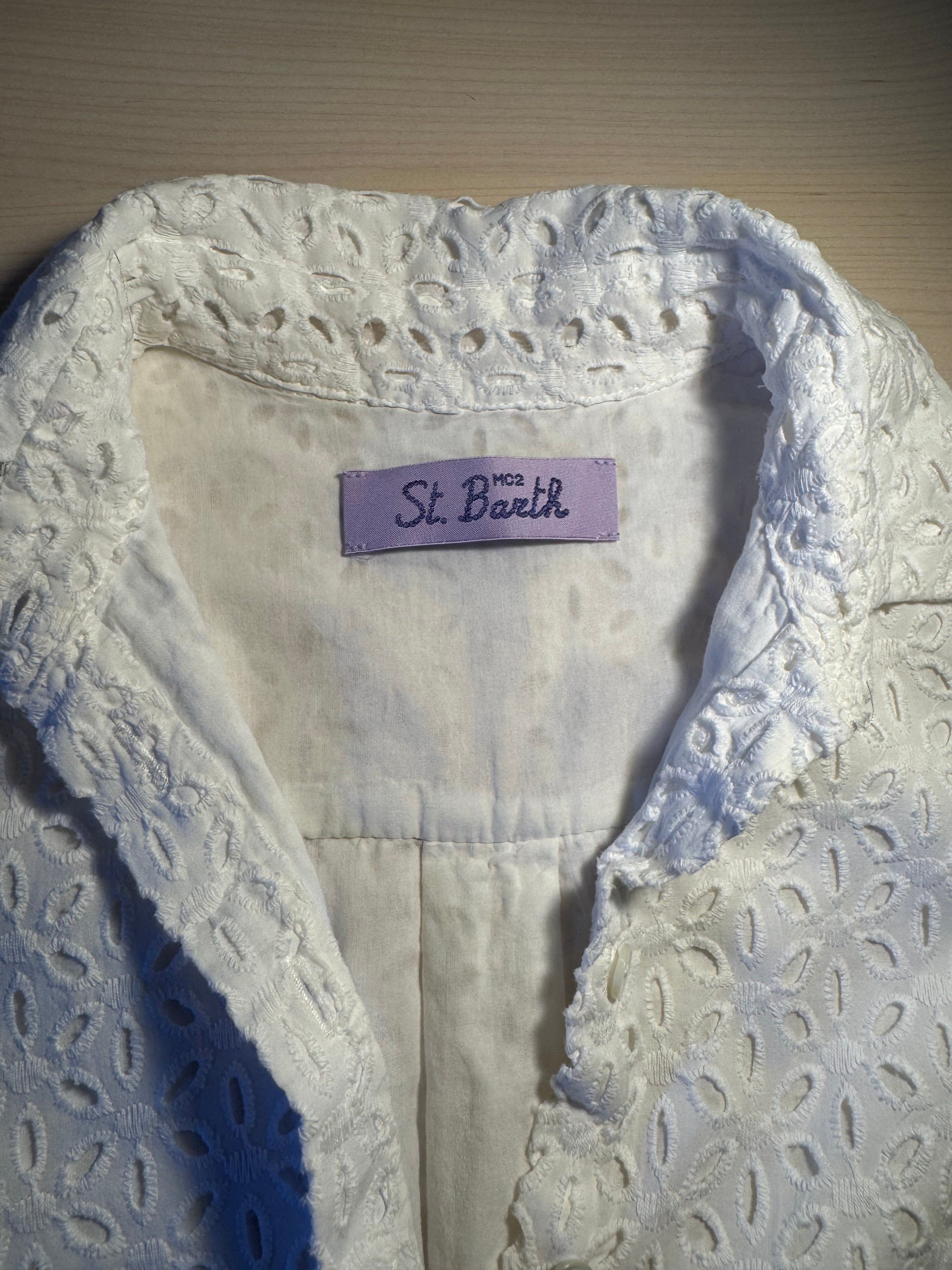 Abito Saint Barth bianco con ricami