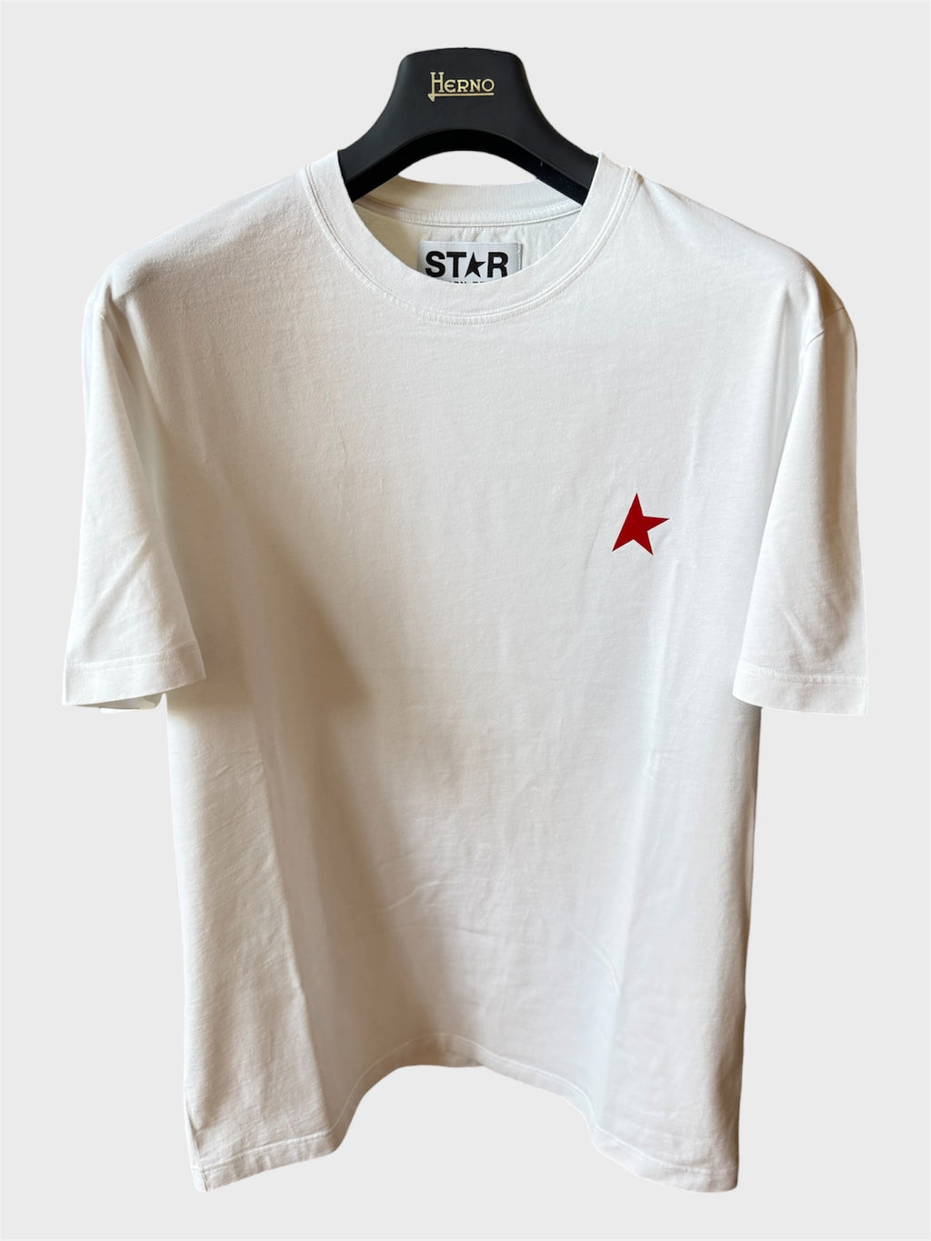 Maglia Golden Goose Star bianca stella rossa tg M