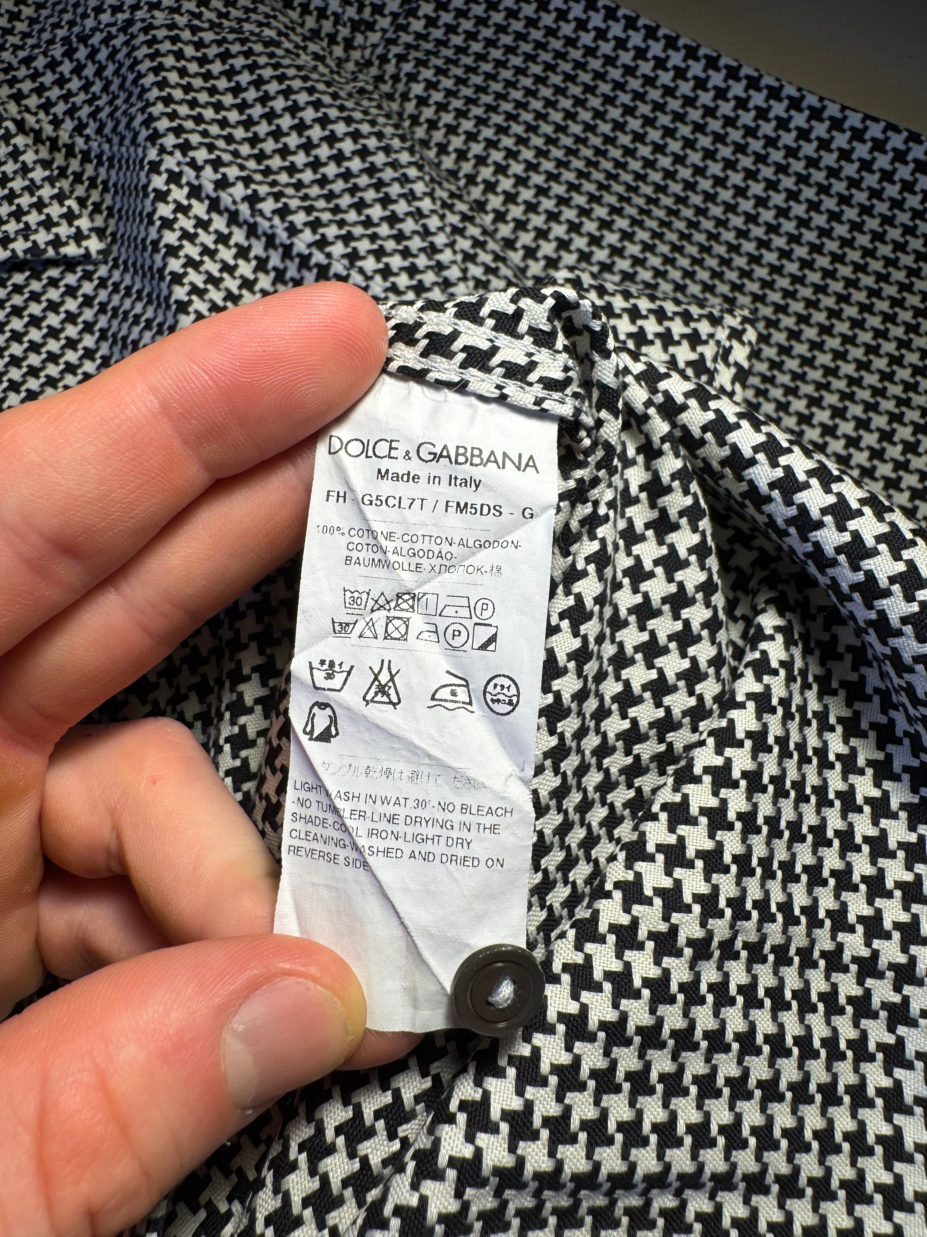 Camicia Dolce e Gabbana Gold bianca e nera