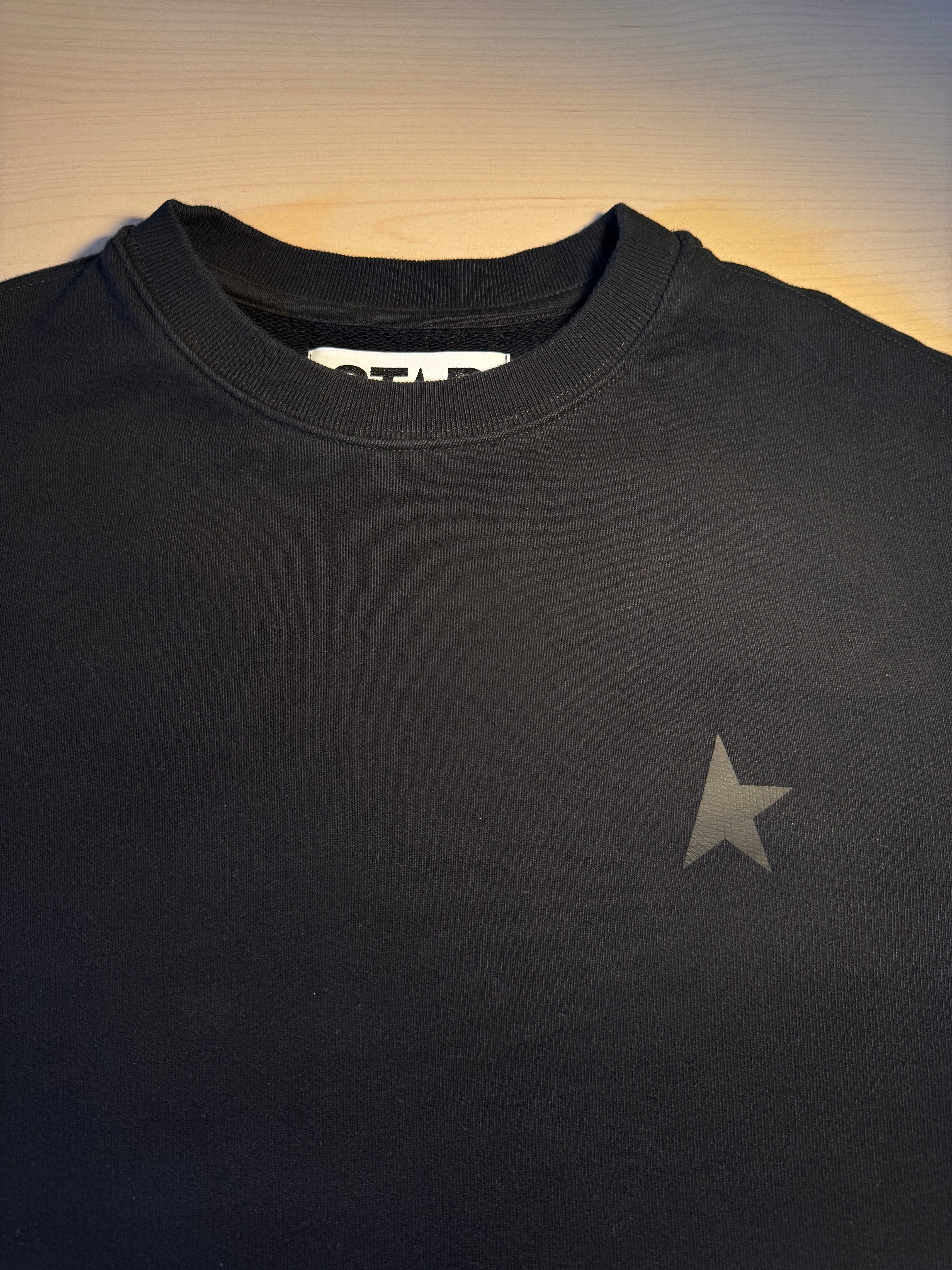 Felpa Golden Goose Star nera stella nera