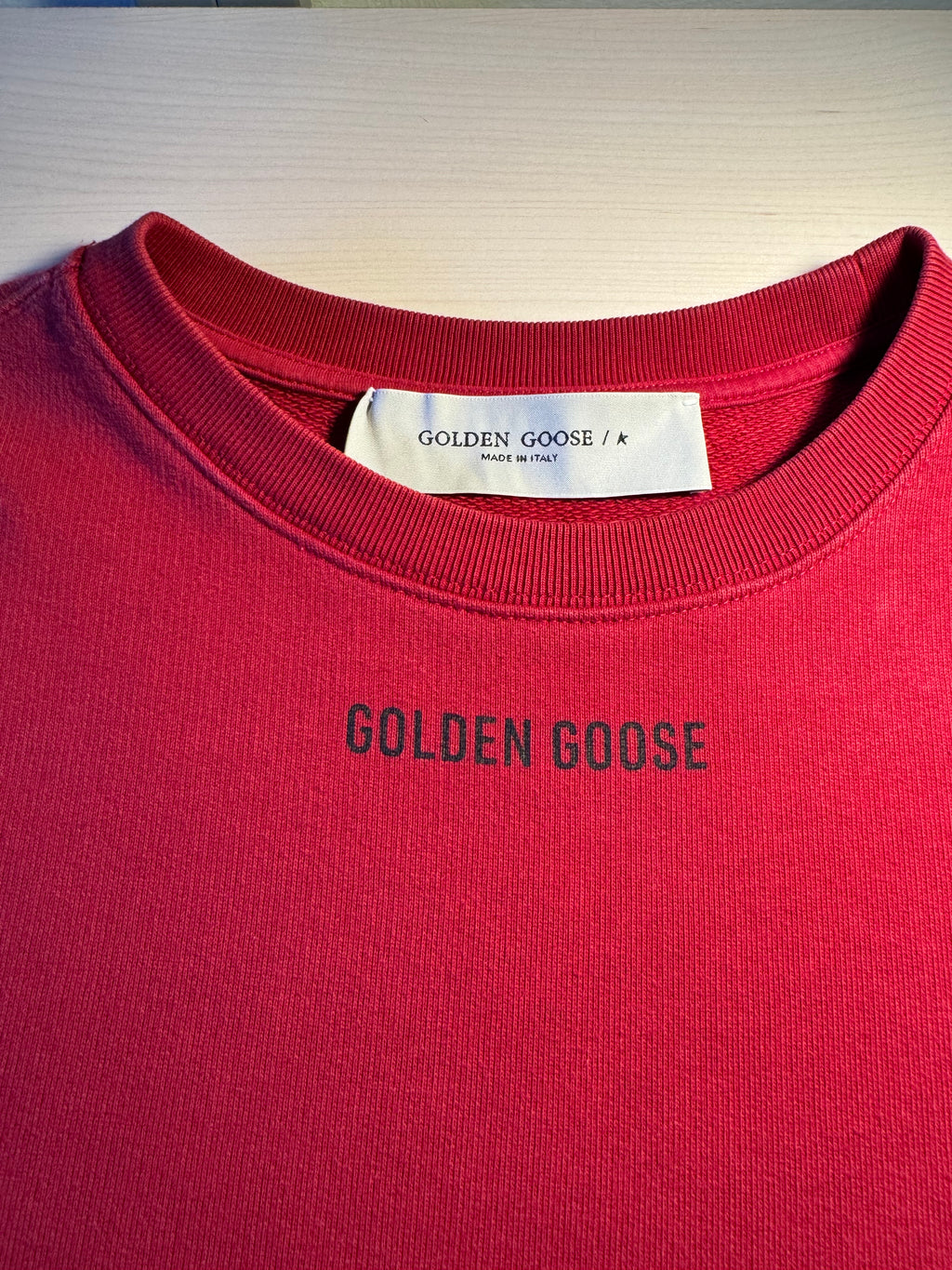 Felpa Golden Goose "Golden Goose” Logo rossa