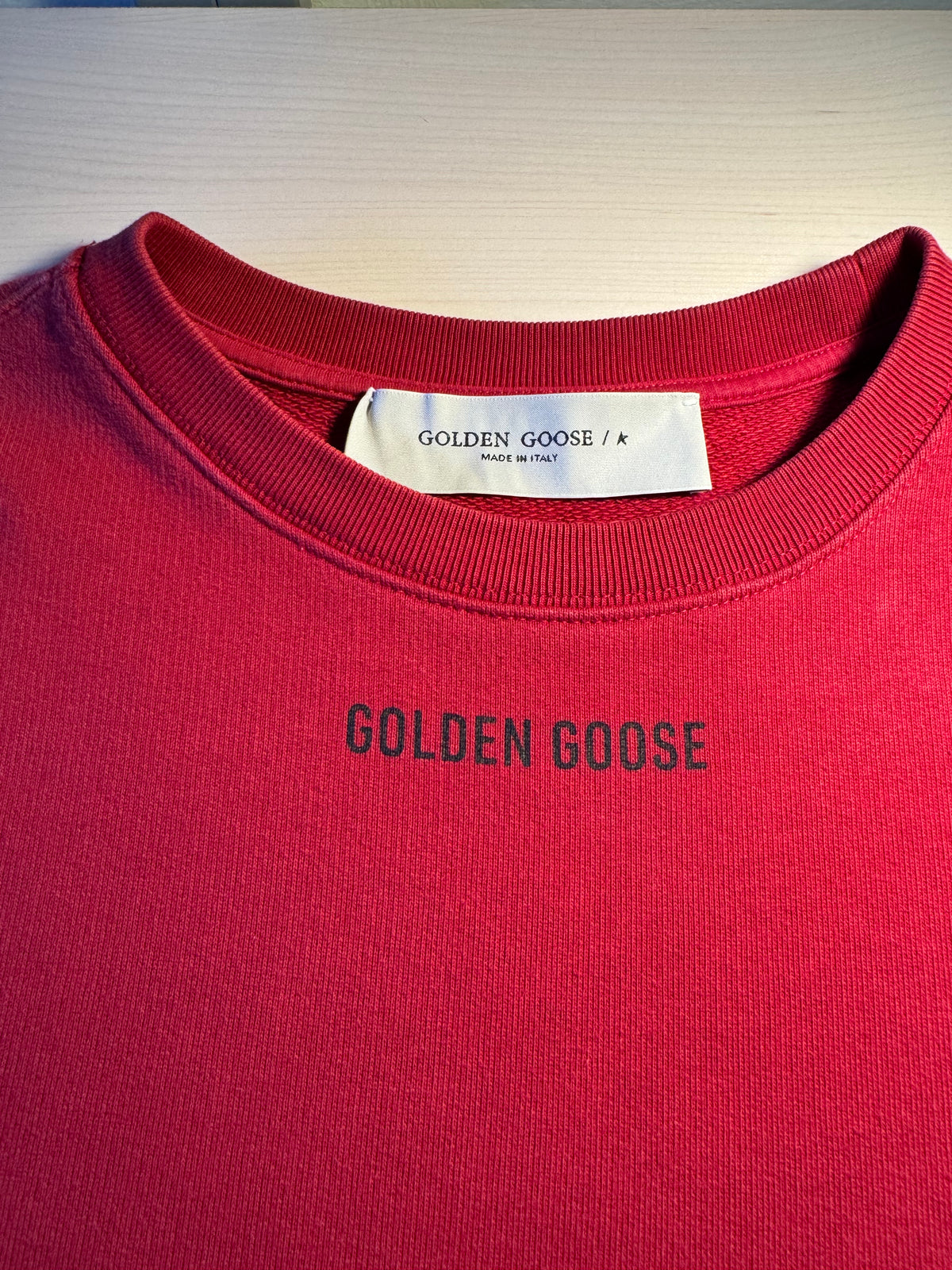 Felpa Golden Goose "Golden Goose” Logo rossa