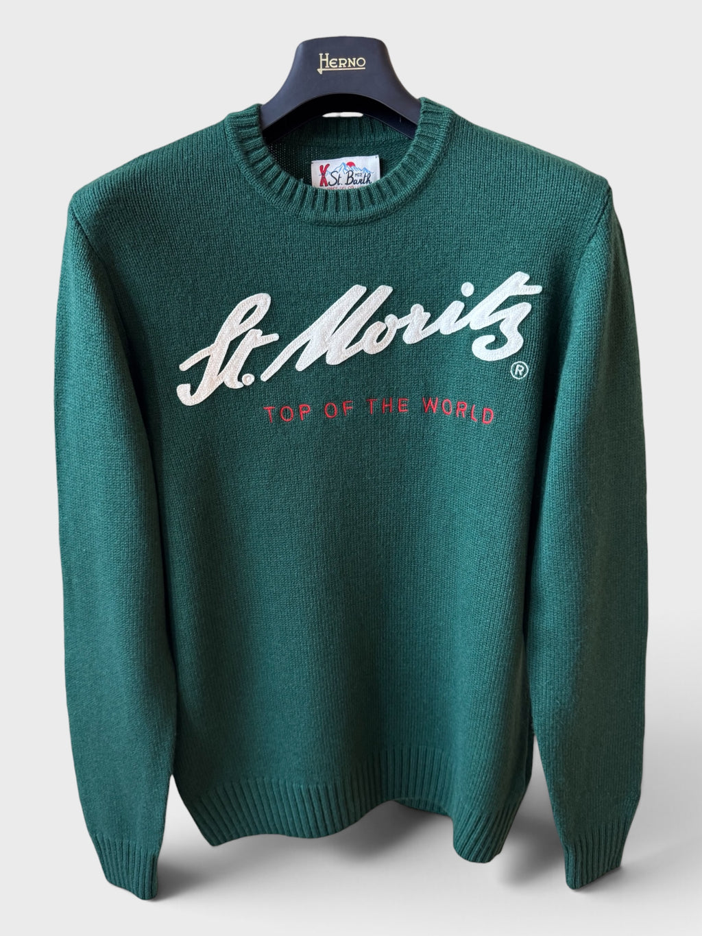 Maglione Saint Barth "St. Moritz Top Of The World" verde