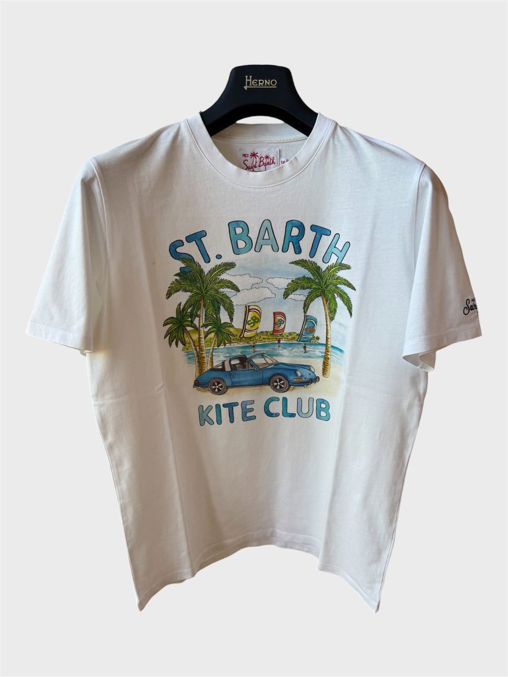 Maglia Saint Barth "St. Barth Kite Club" Bianca