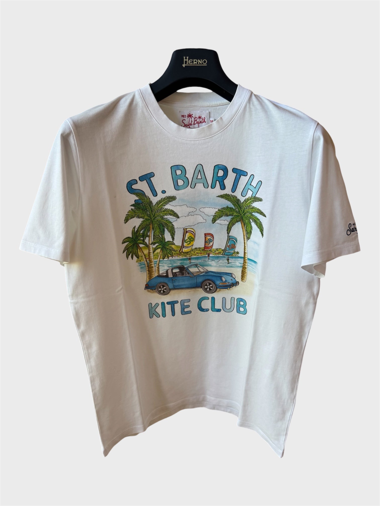 Maglia Saint Barth "St. Barth Kite Club" Bianca