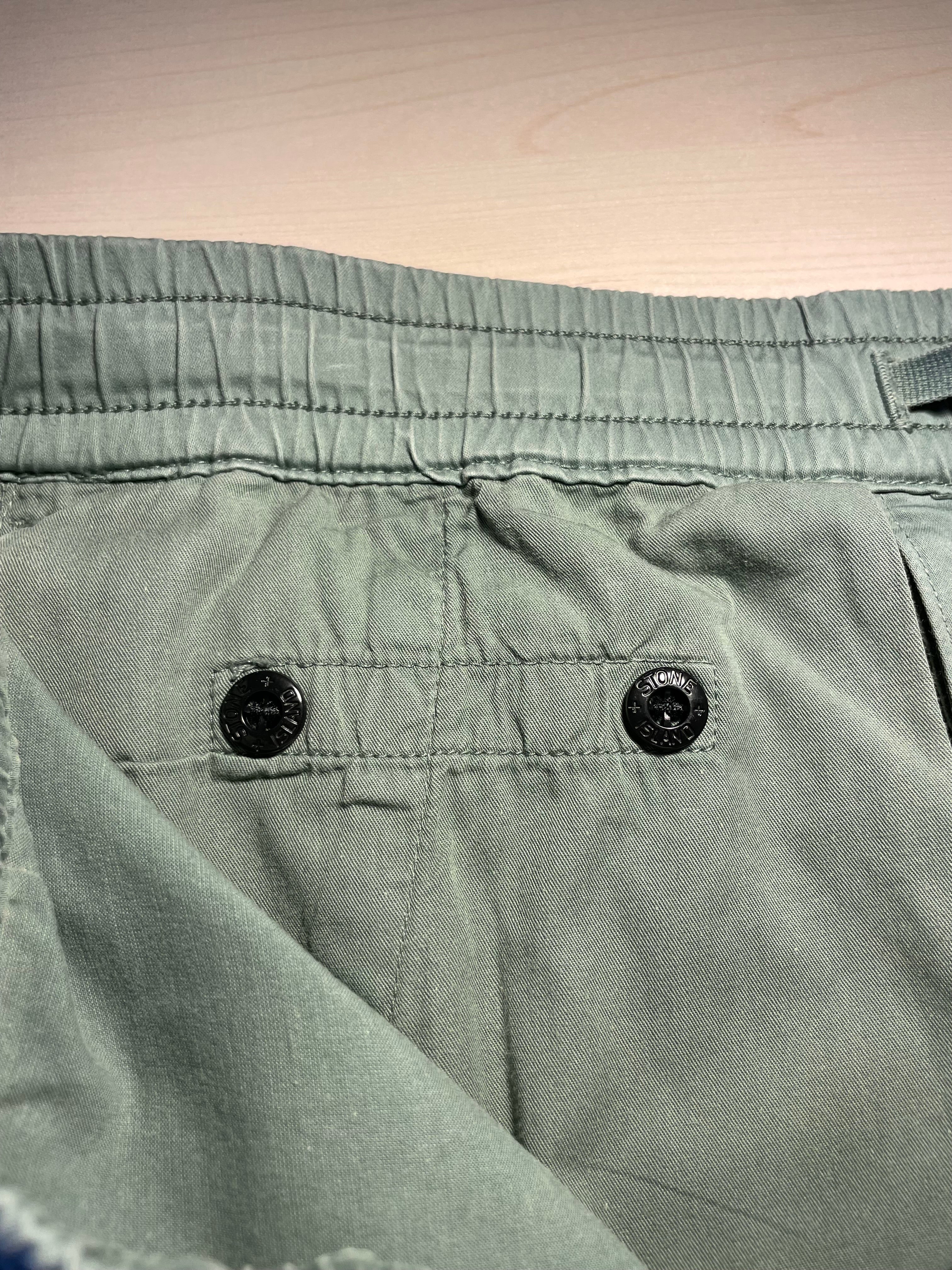 Pantalone Stone Island cargo verde acqua