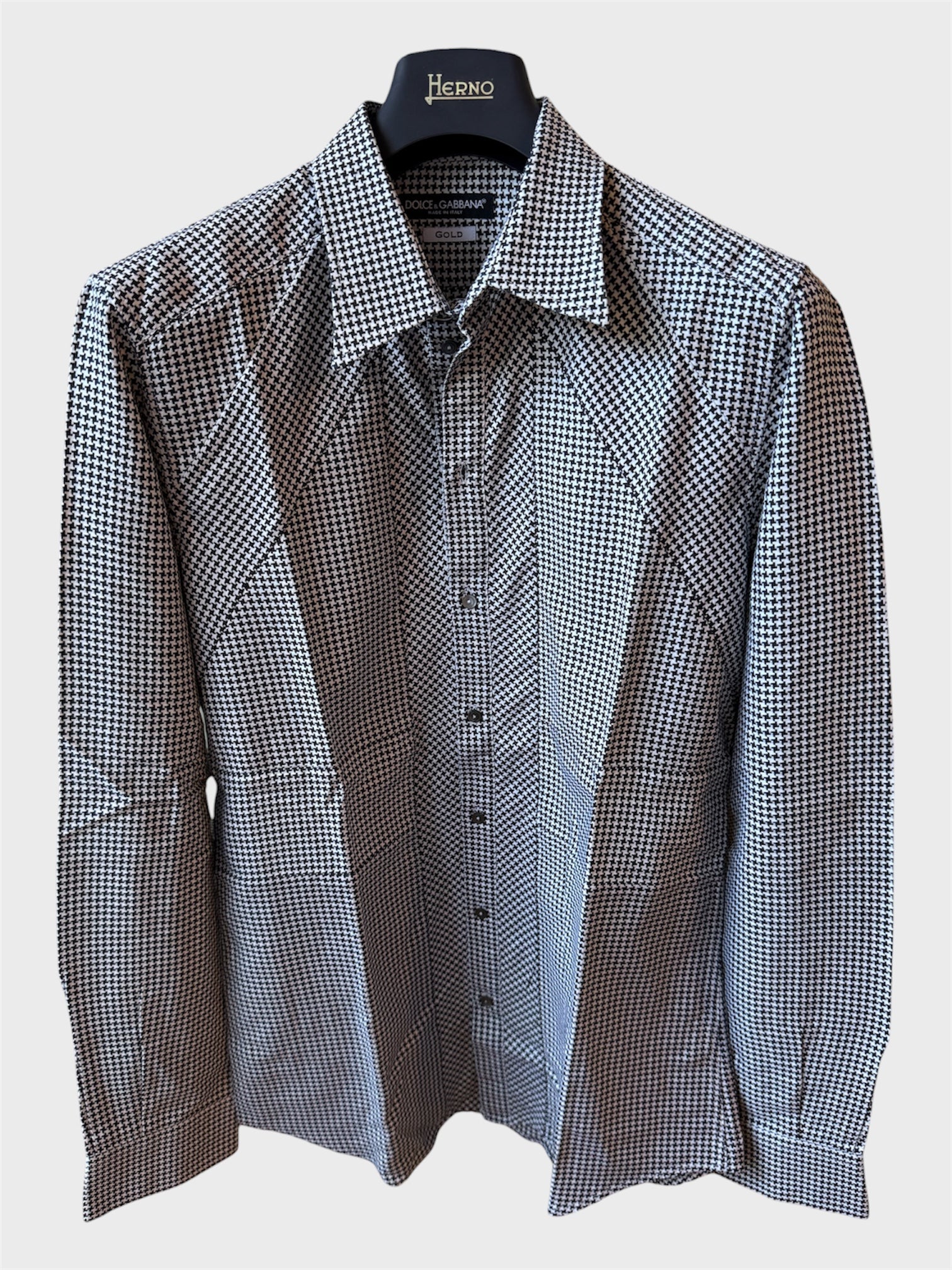 Camicia Dolce e Gabbana Gold bianca e nera
