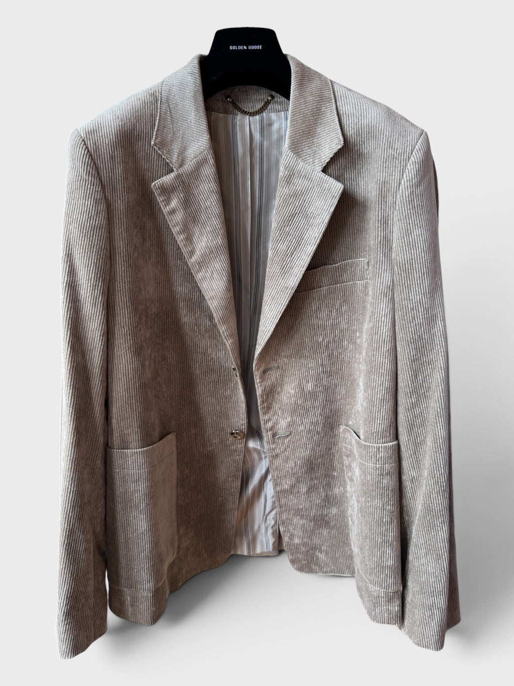 Blazer Golden Goose beige a costine