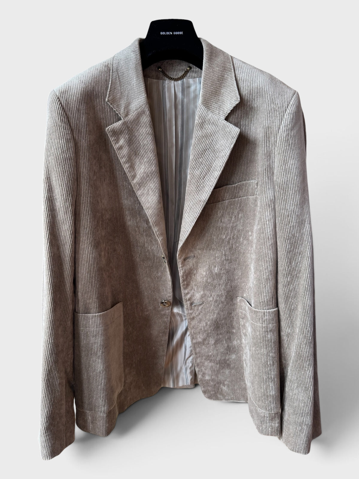 Blazer Golden Goose beige a costine
