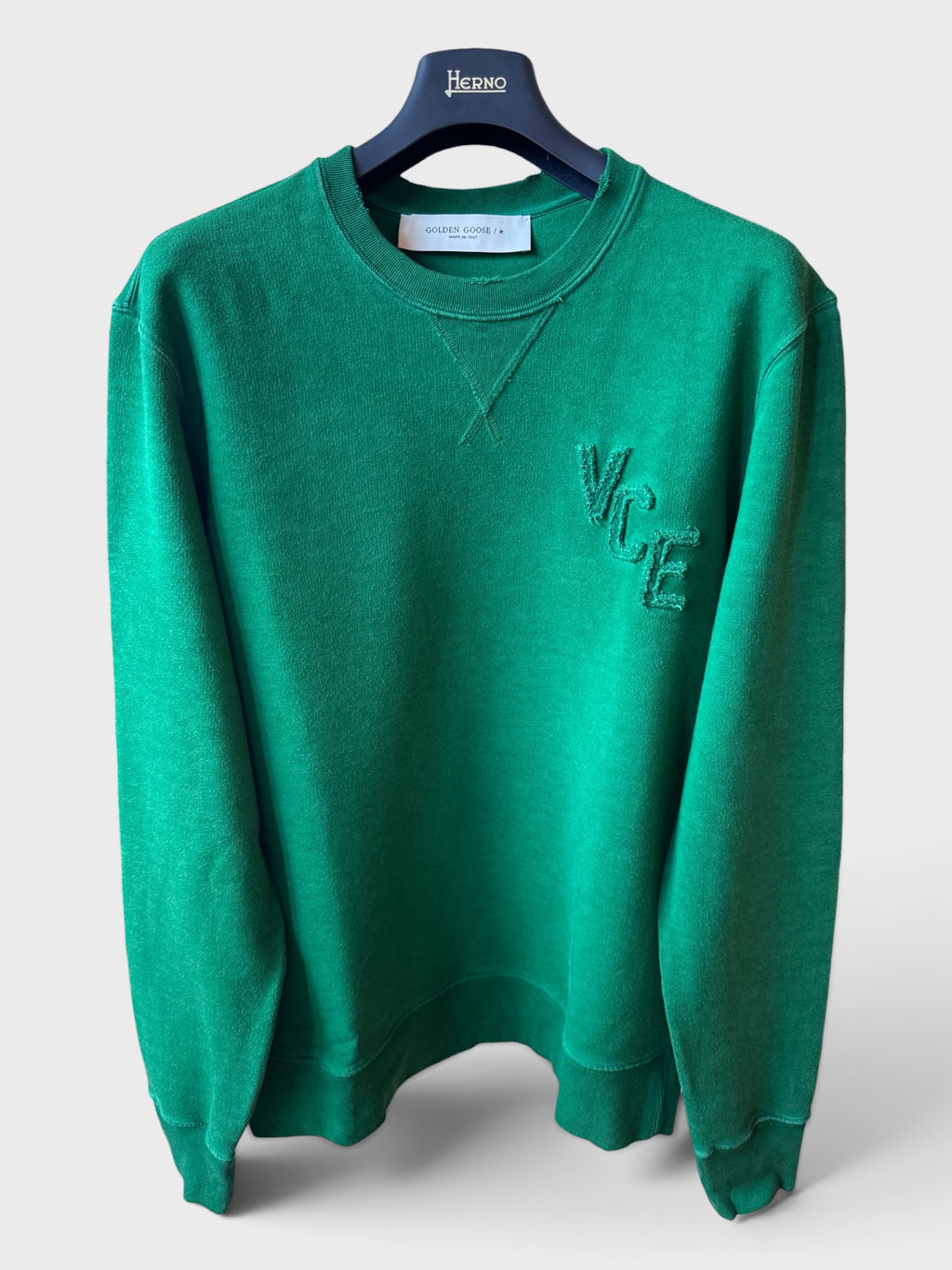 Felpa Golden Goose “VCE” verde