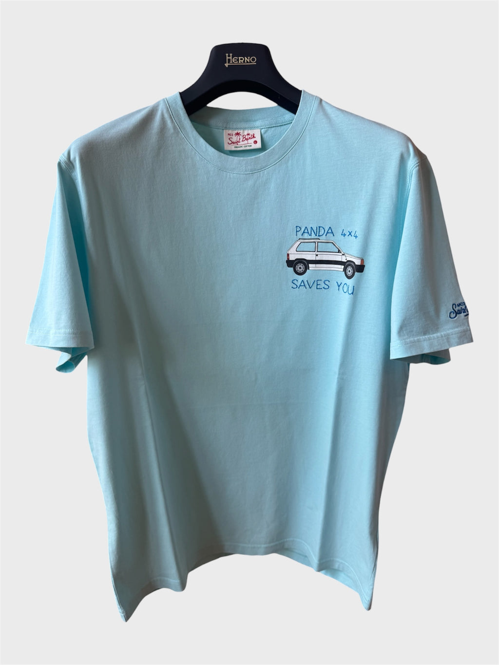 Maglia Saint Barth "Panda 4x4" azzurra
