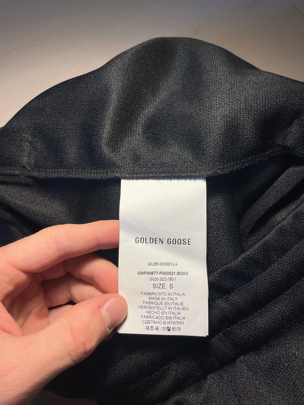 Pantaloni Golden Goose Star jogging neri stelline laterali