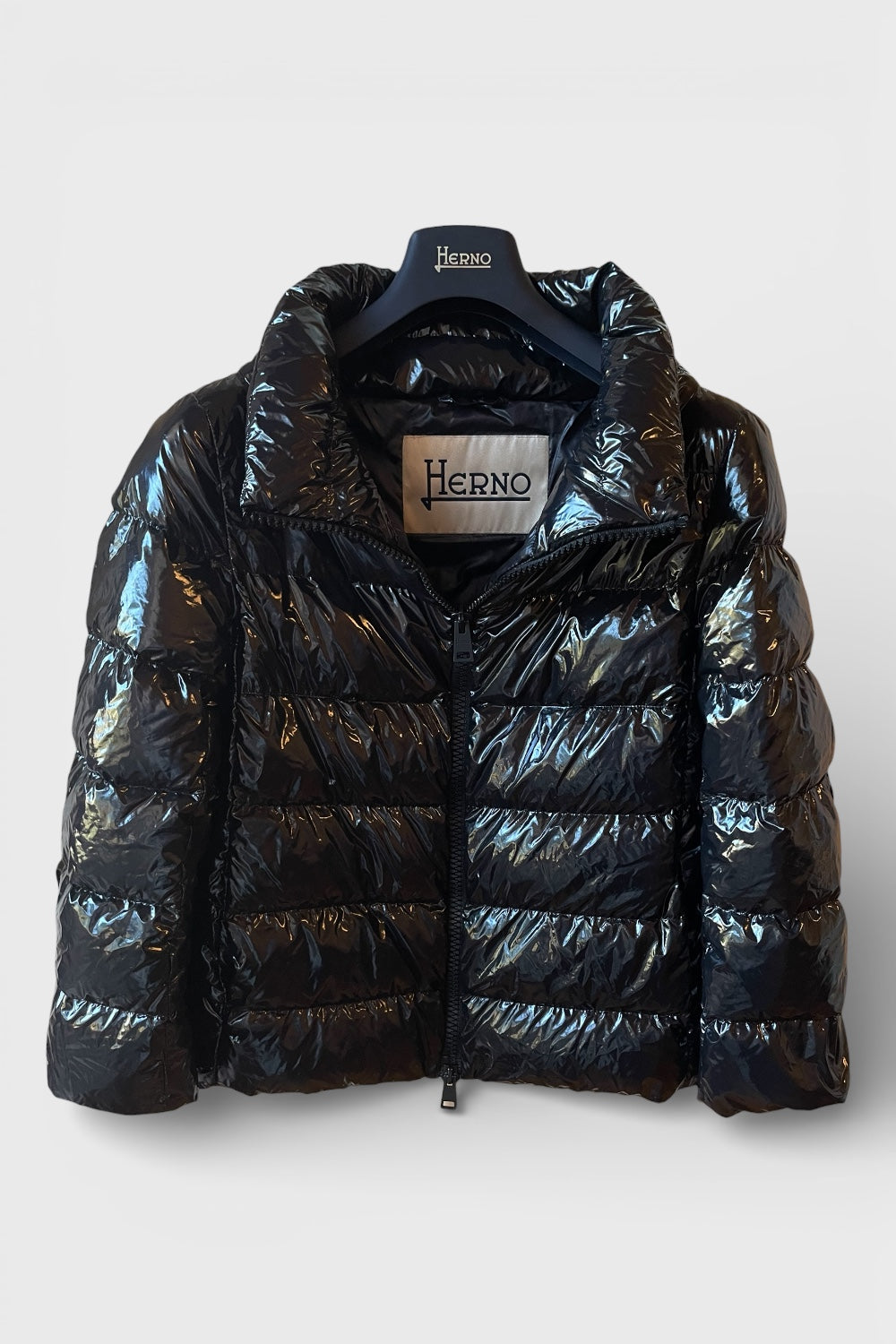 Piumino Herno nero lucido