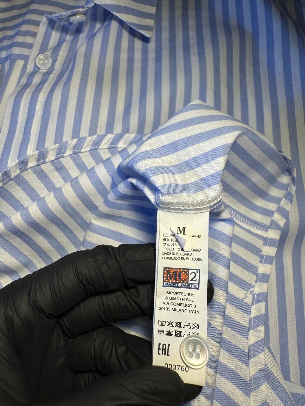 Camicia Saint Barth righe “Portami Al Mare”