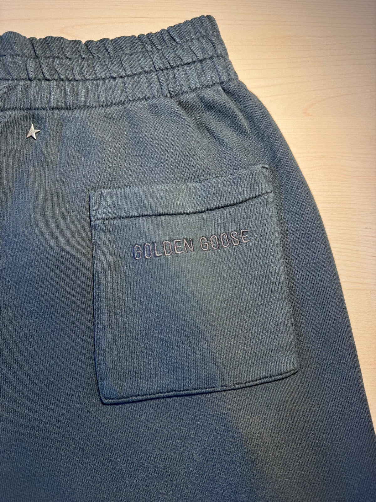 Pantaloni Golden Goose jogging nero effetto lavato