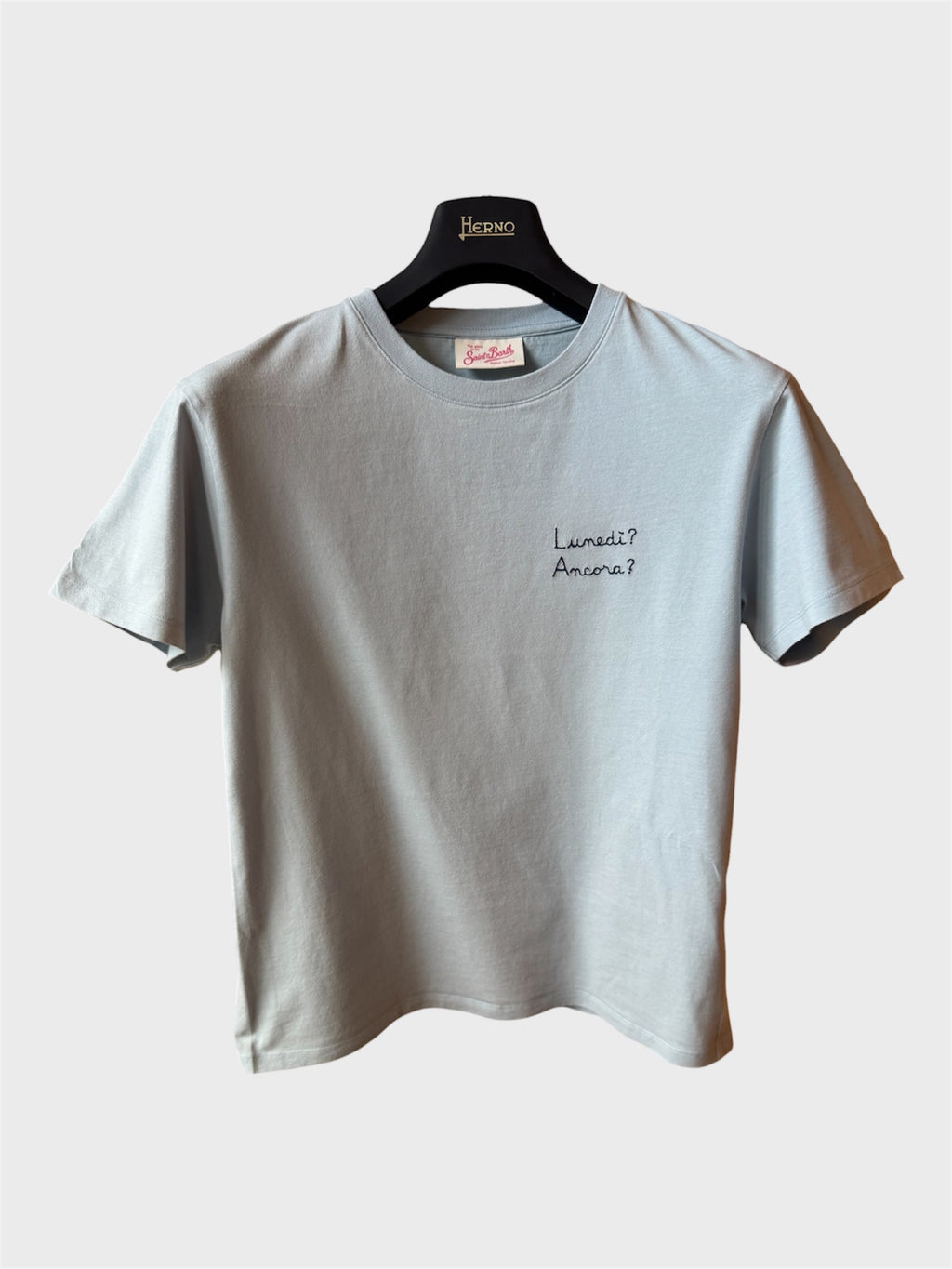Maglia Saint Barth "Lunedì? Ancora?” azzurra