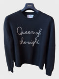 Maglione Saint Barth "Queen of the Night" nero