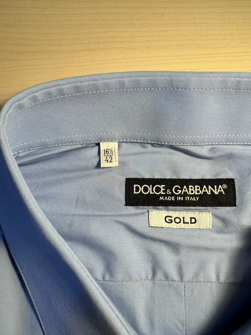 Camicia Dolce e Gabbana Gold azzurra