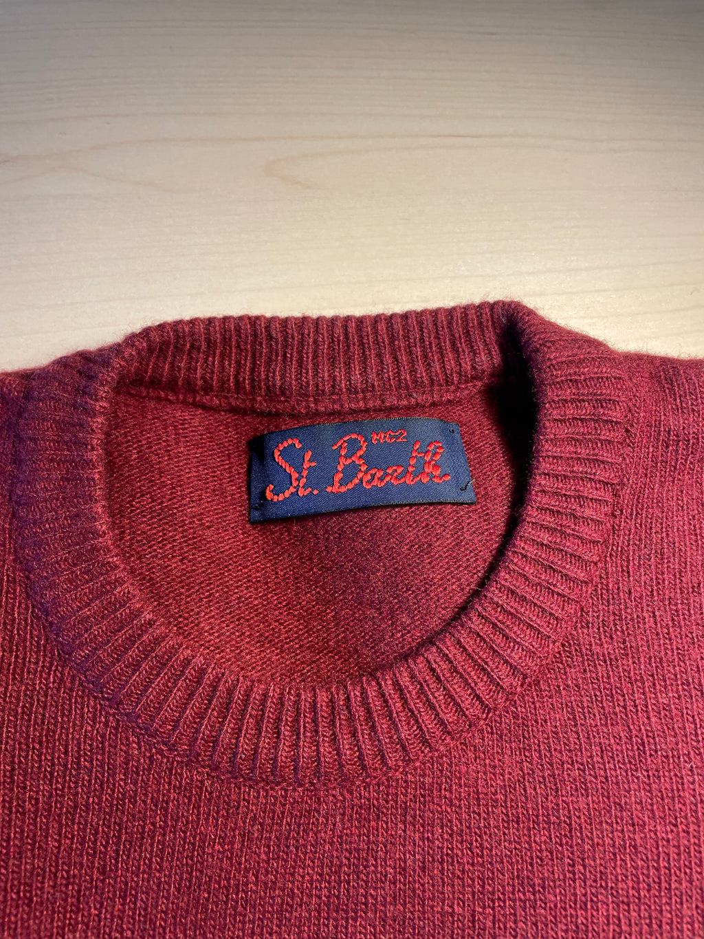 Maglione Saint Barth "Champagne e montagne" Bordeaux