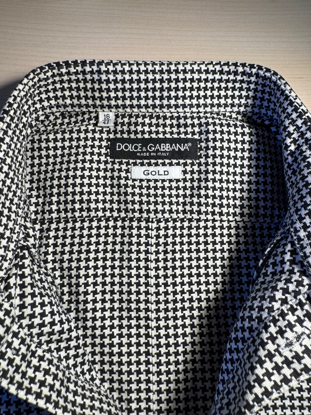 Camicia Dolce e Gabbana Gold bianca e nera