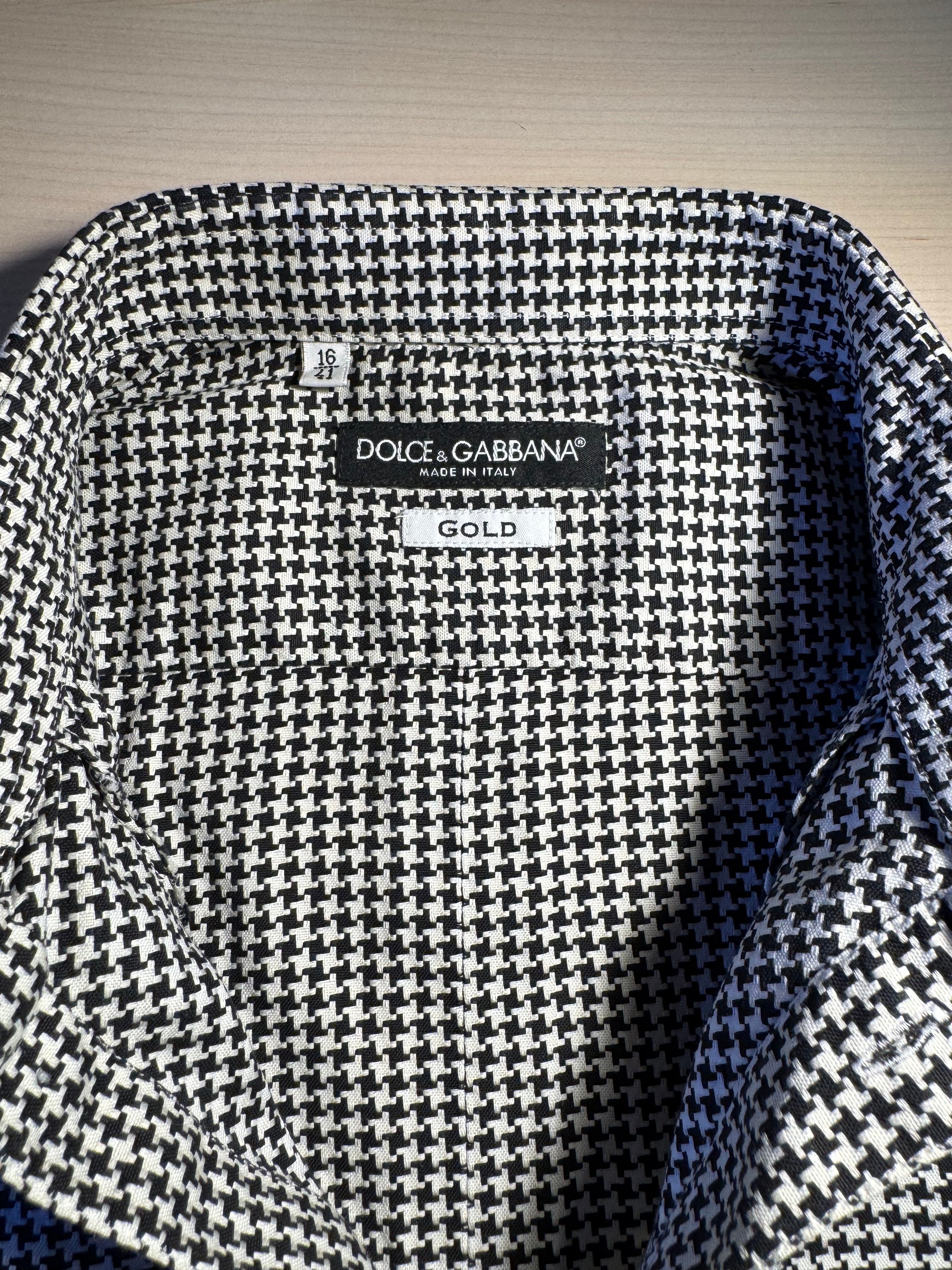 Camicia Dolce e Gabbana Gold bianca e nera