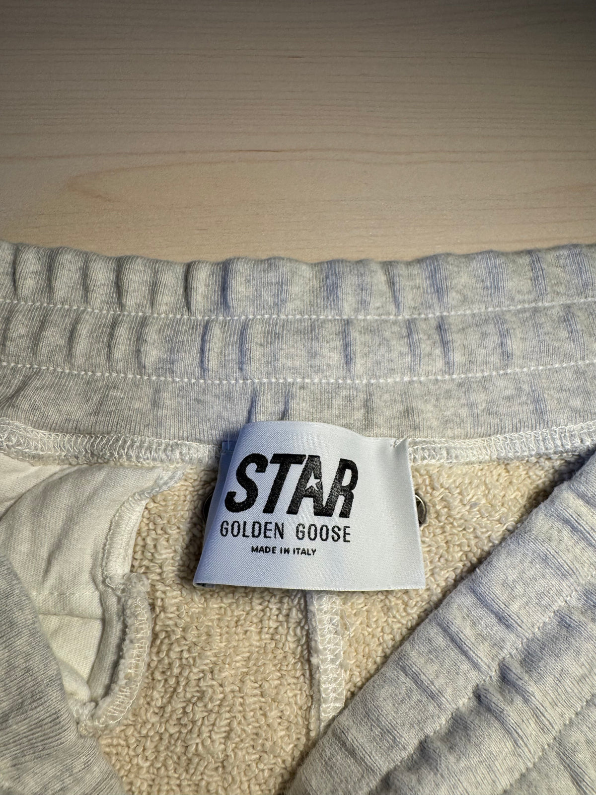 Pantaloni Golden Goose Star jogging grigi con stella