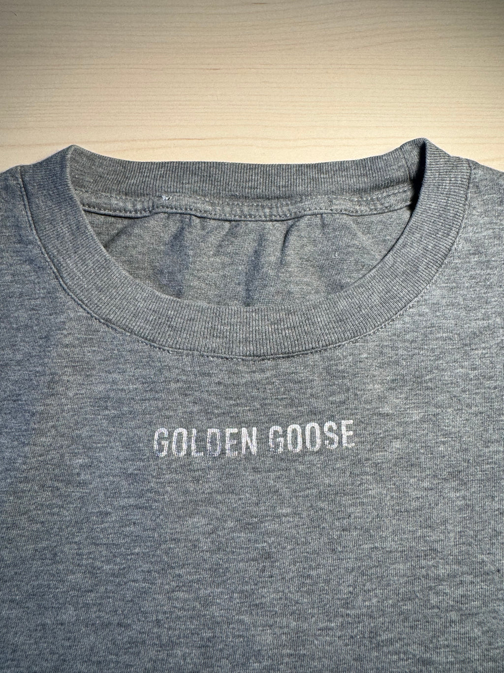Maglia Golden Goose logo “Golden Goose” grigia