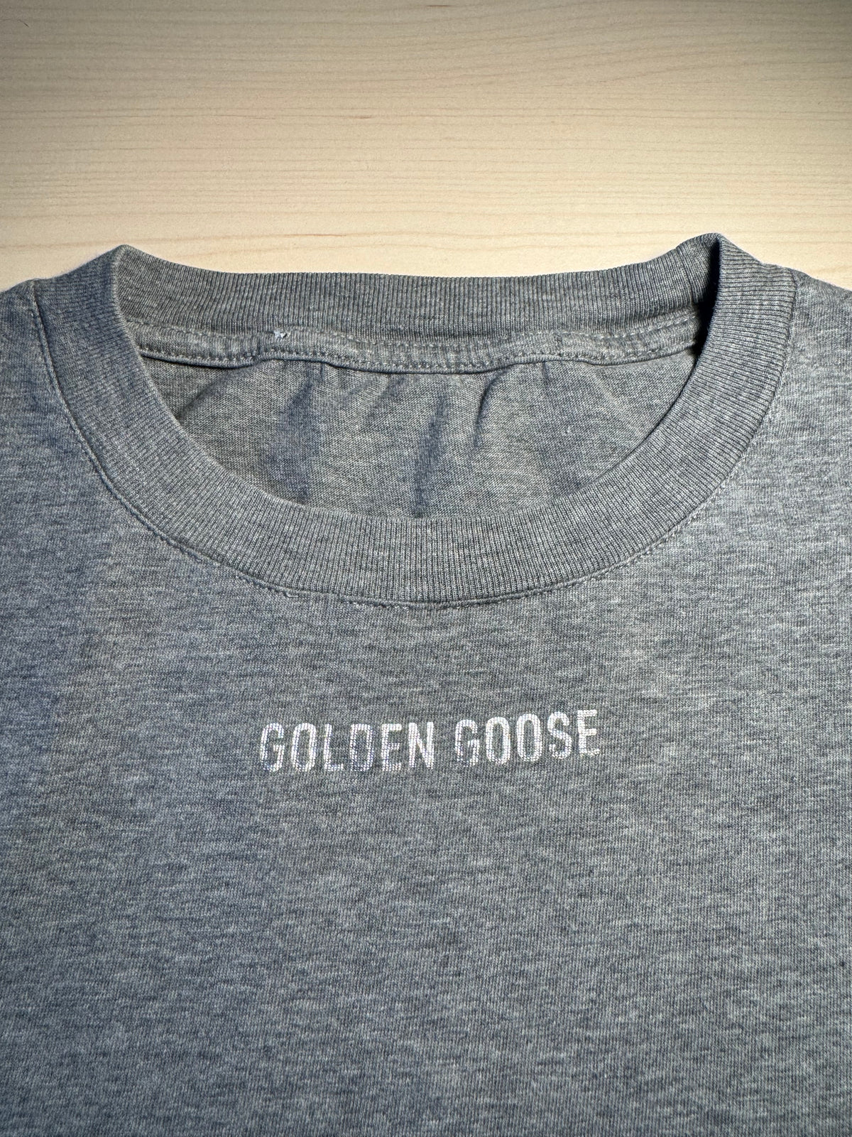 Maglia Golden Goose logo “Golden Goose” grigia
