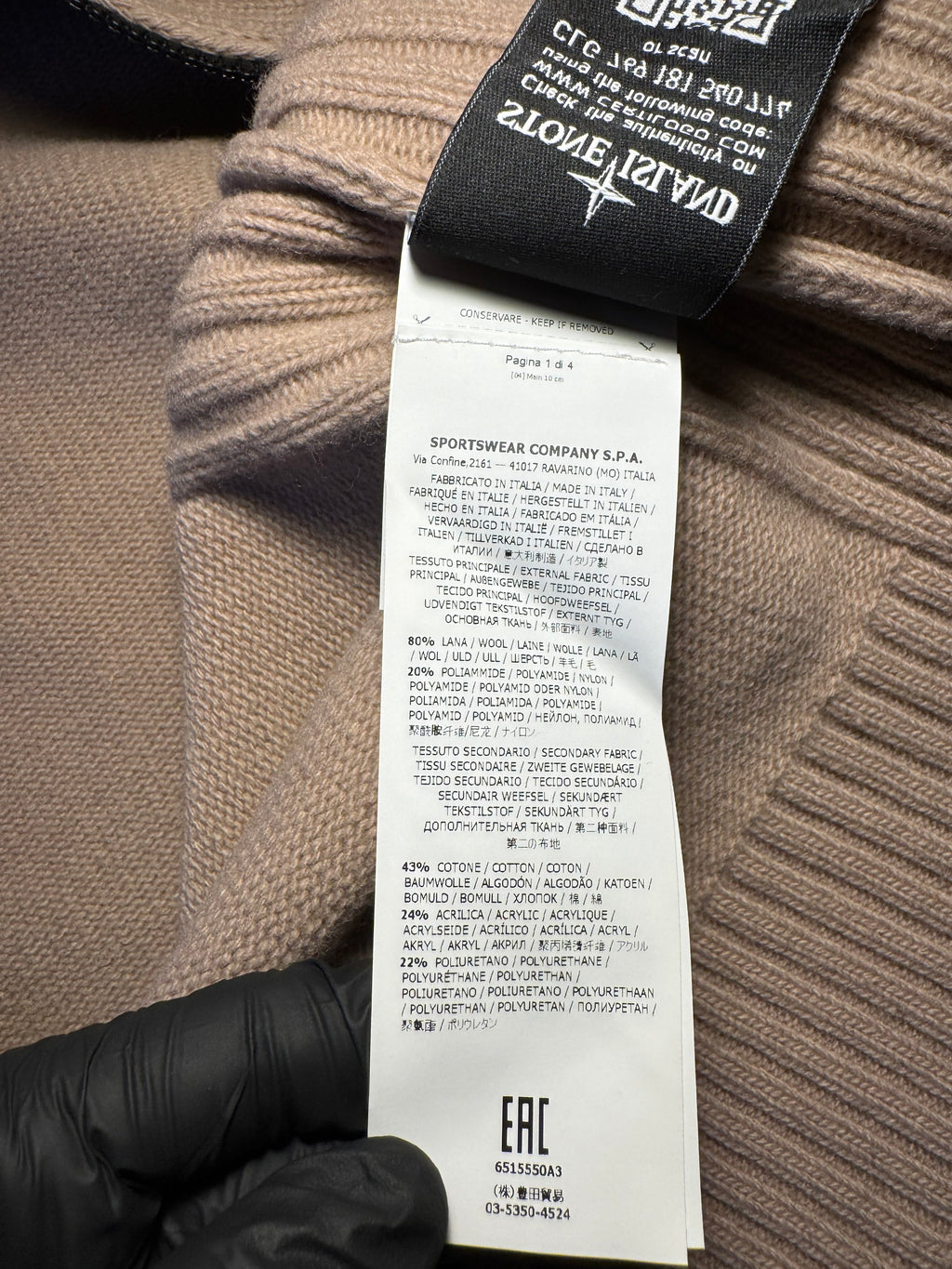 Maglione Stone Island rosa
