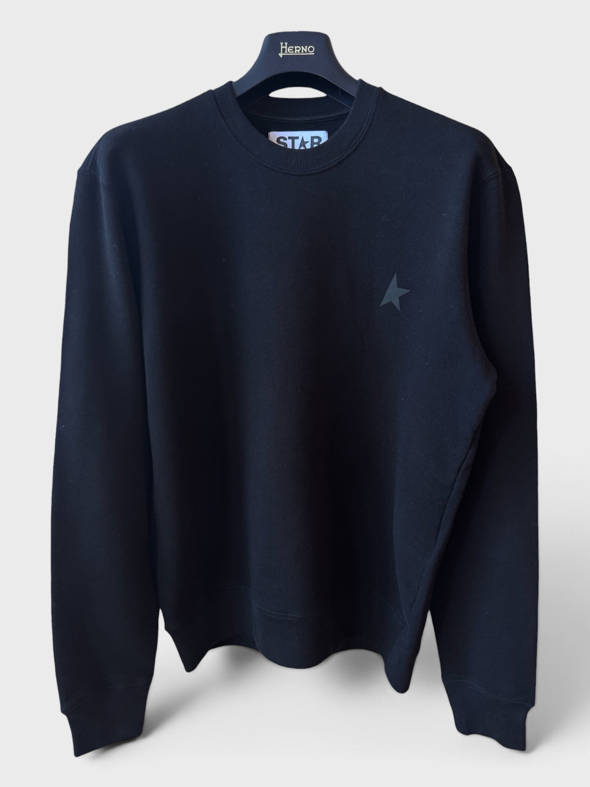 Felpa Golden Goose Star nera stella nera