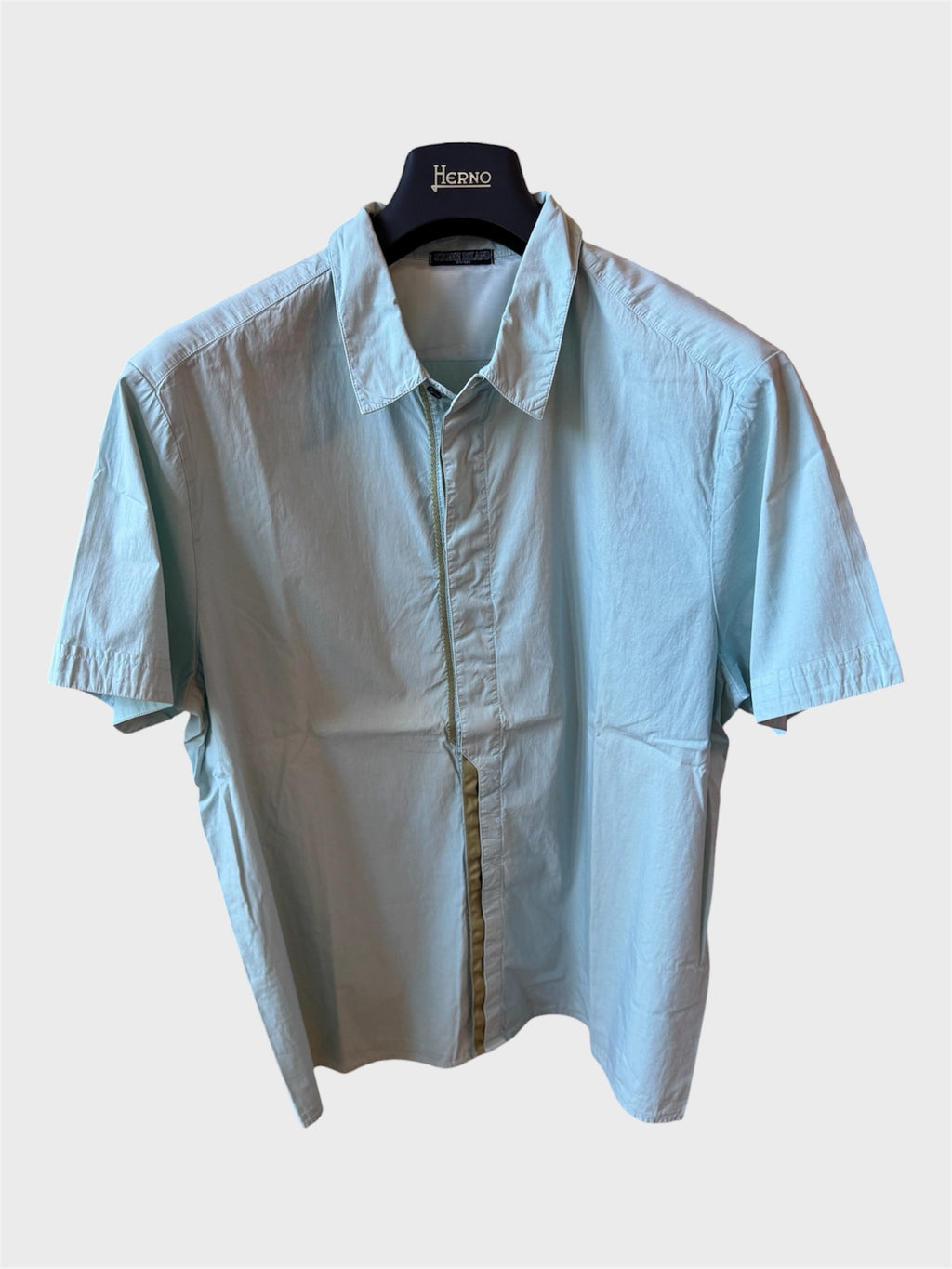 Camicia Stone Island Shadow Project maniche corte azzurra