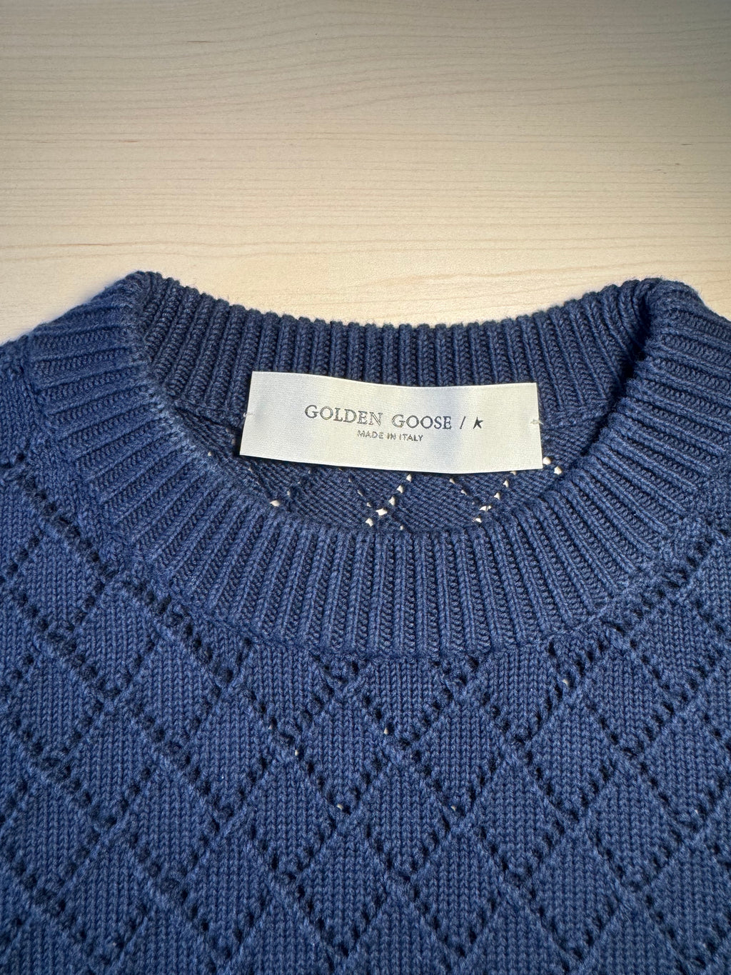 Top Golden Goose blu