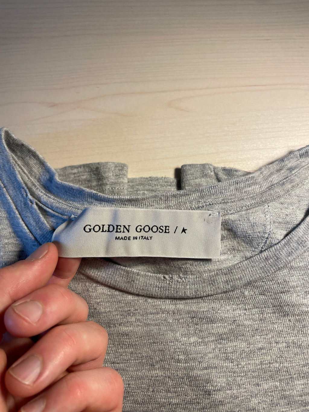 Maglia Golden Goose grigia "Venice Paris"