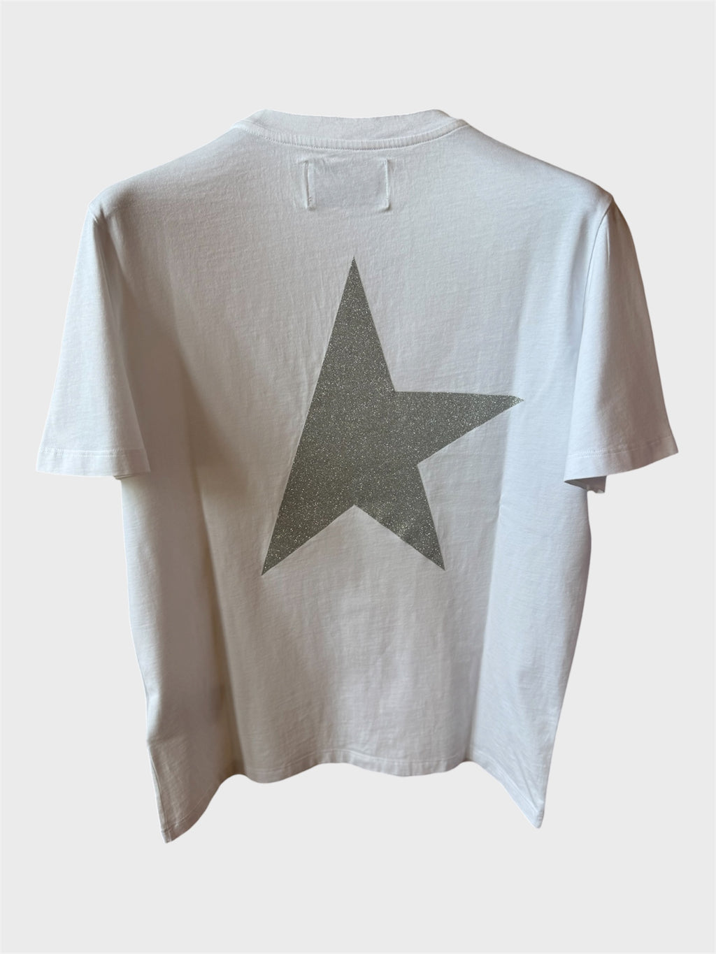 Maglia Golden Goose Star bianca stella argento retro
