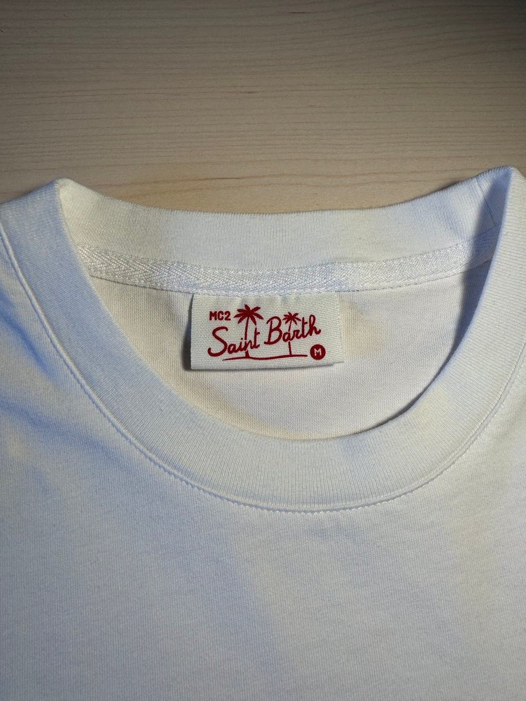Maglia Saint Barth "Invest, Don’t Spend” bianca