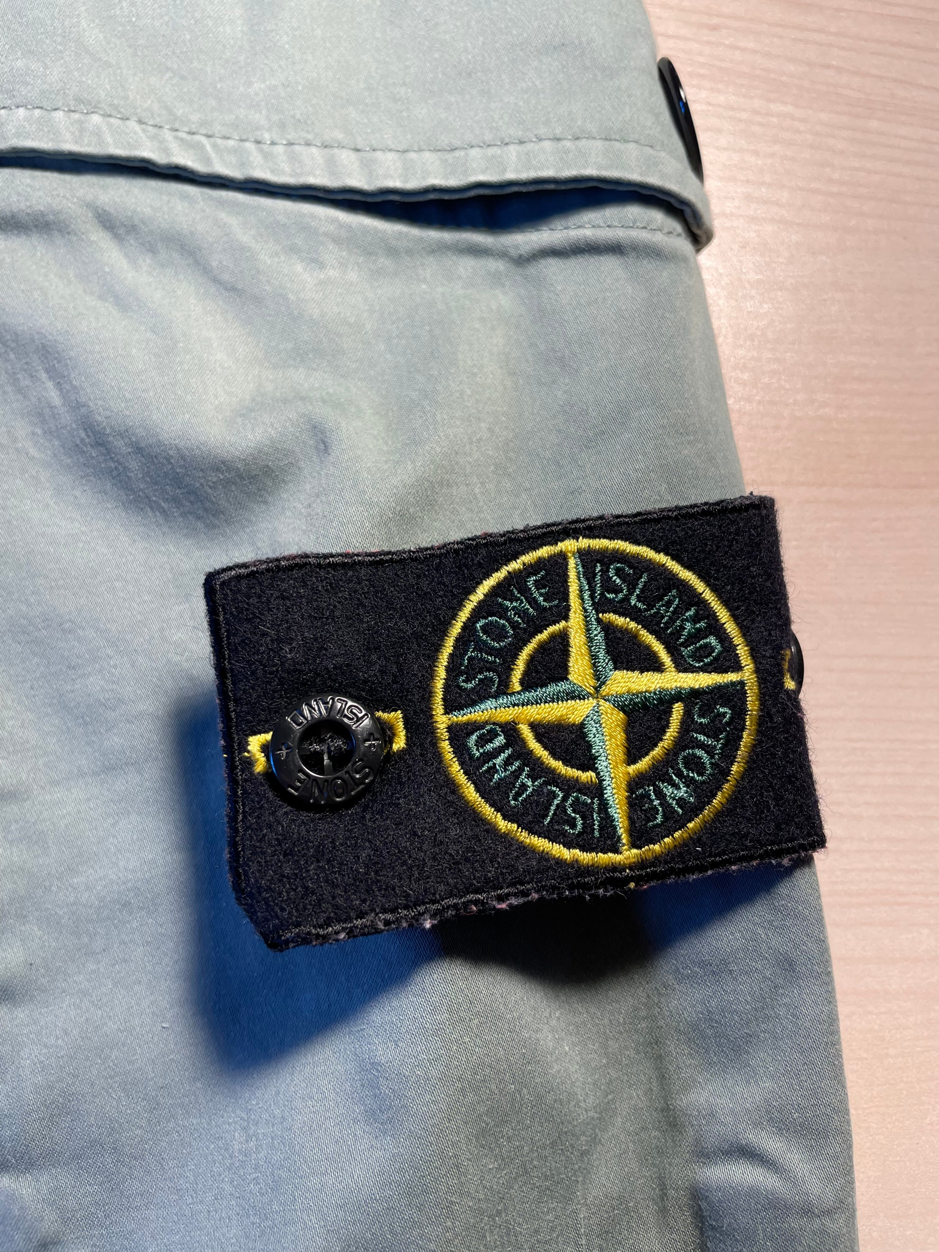 Pantalone Stone Island cargo verde acqua