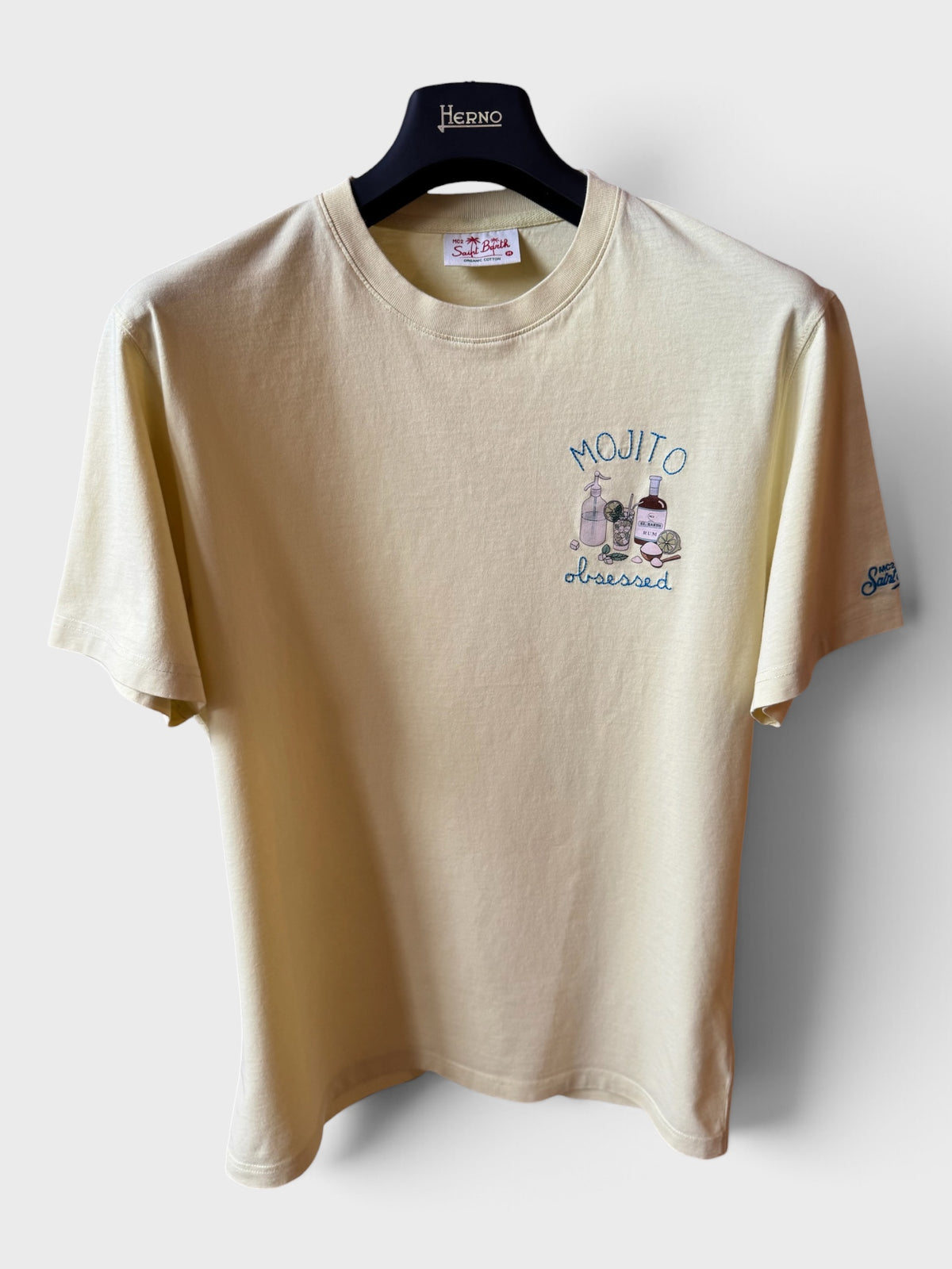 Maglia Saint Barth "Mojito Obsessed” gialla