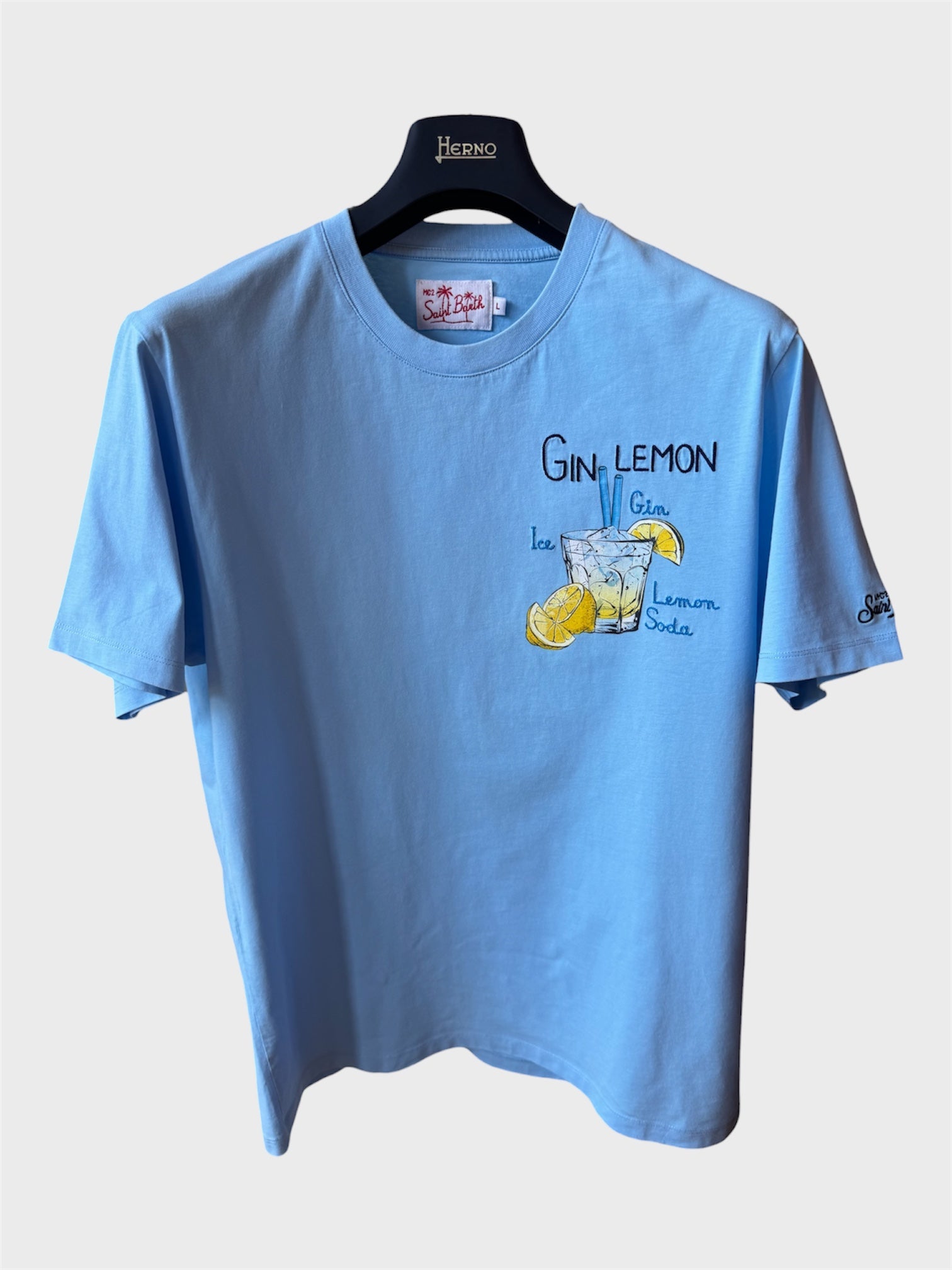 Maglia Saint Barth "Gin Lemon" azzurra