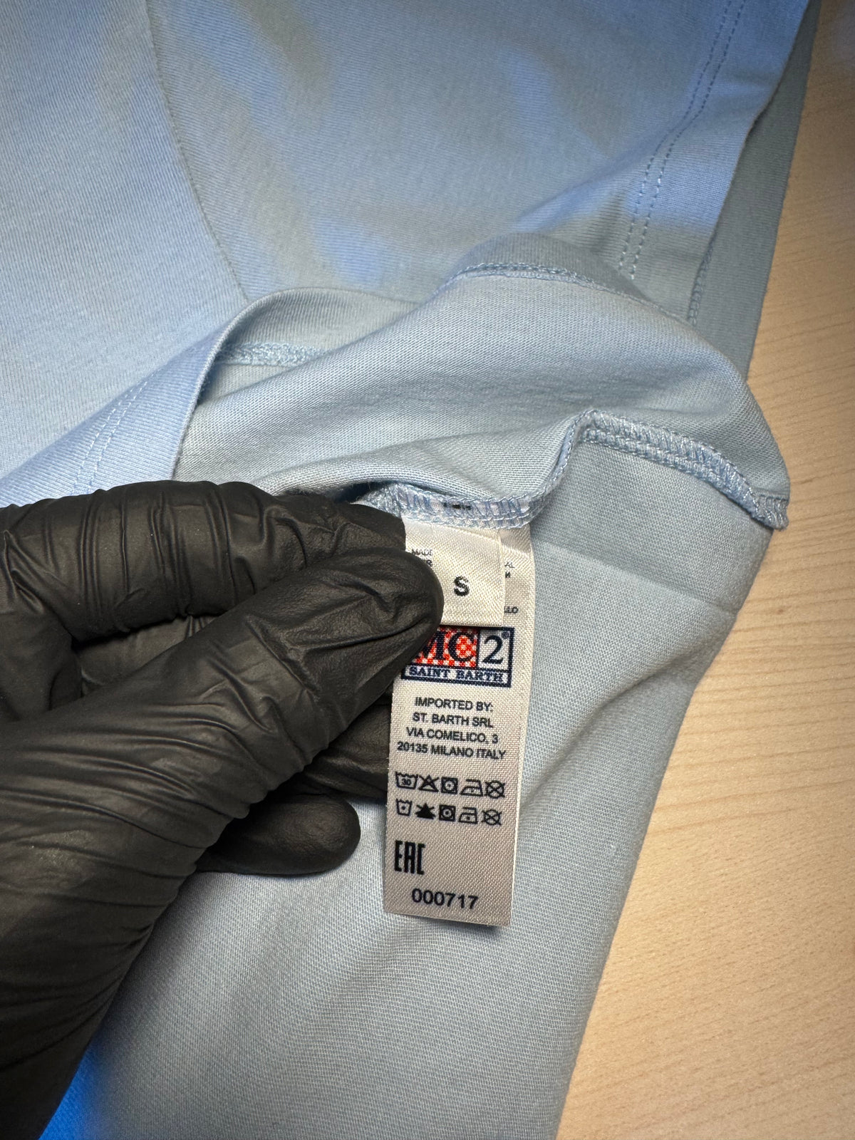 Maglia Saint Barth "Lunedì? Ancora?” azzurra