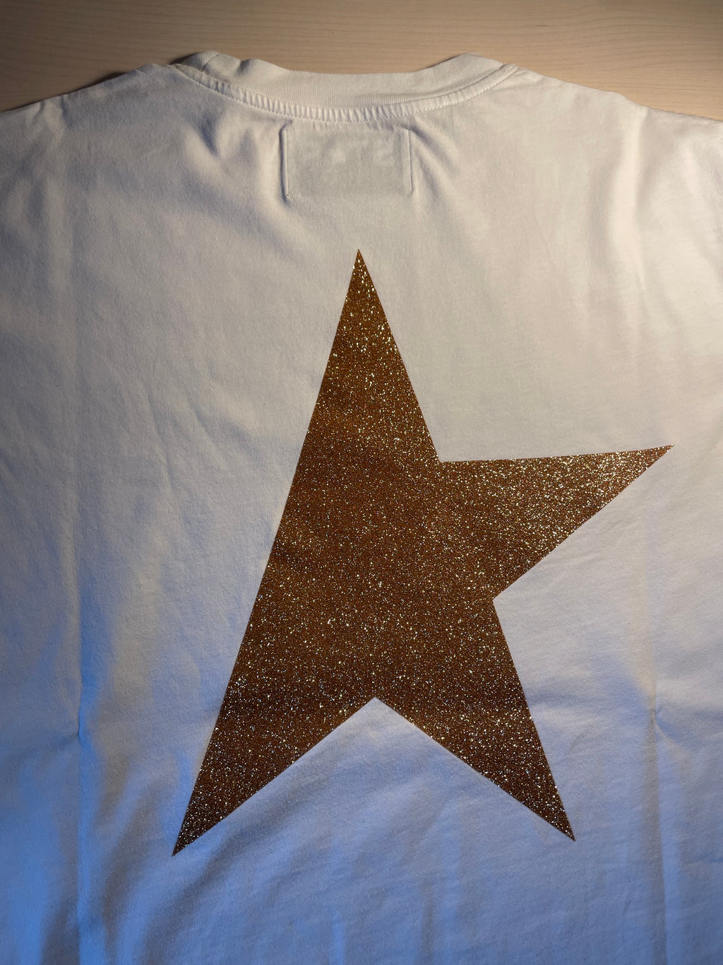 Maglia Golden Goose Star bianca stella oro retro
