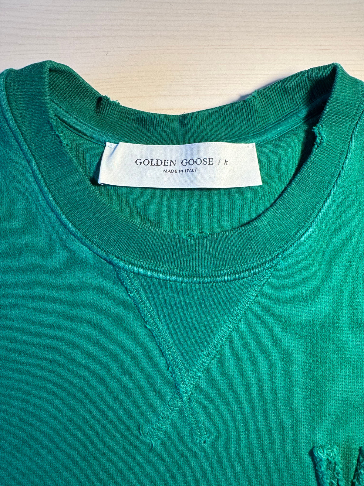 Felpa Golden Goose “VCE” verde