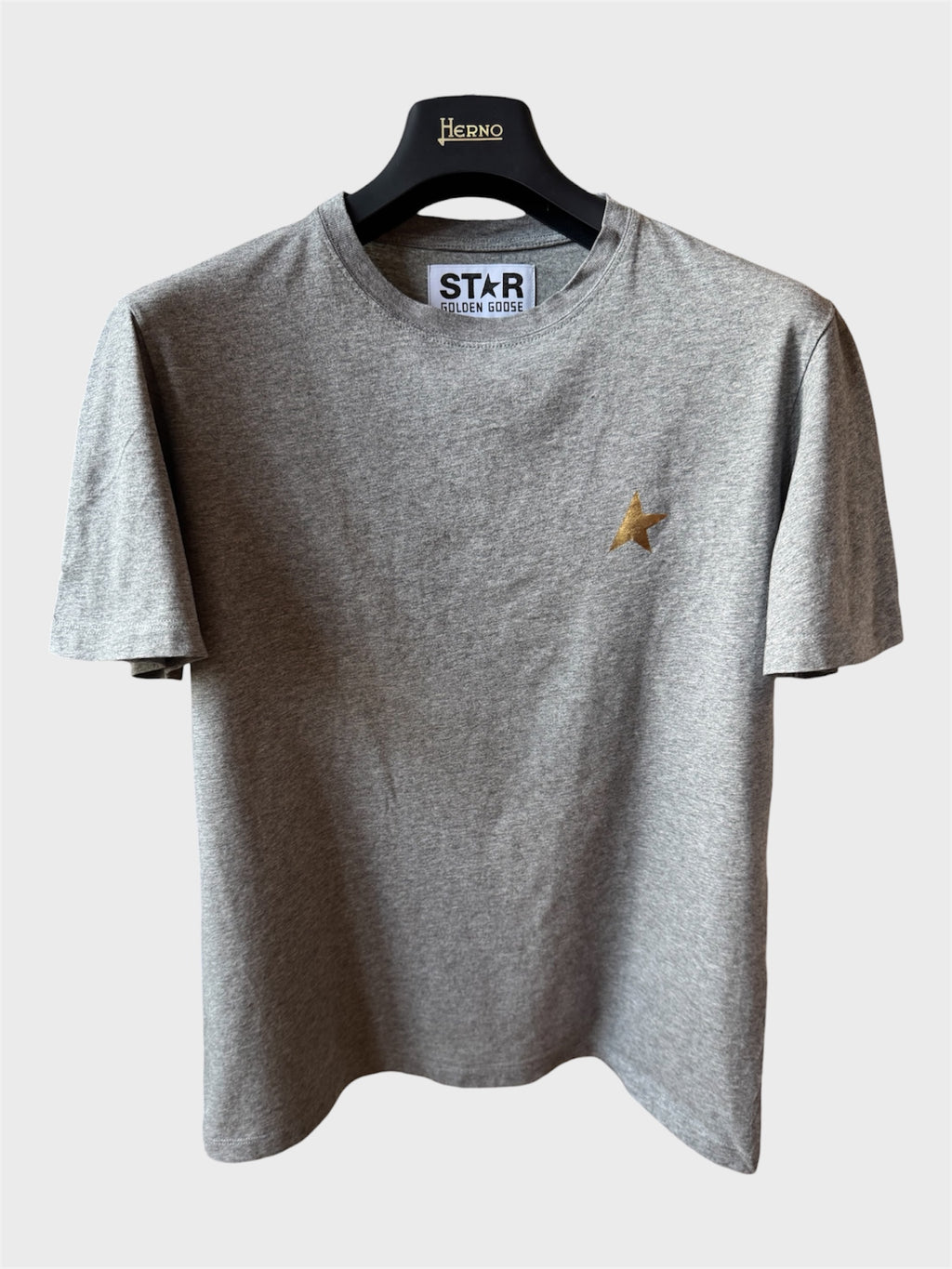 Maglia Golden Goose Star grigia stella oro