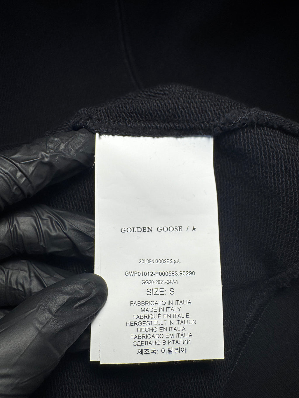 Felpa Golden Goose “Perfect Imperfection” nera