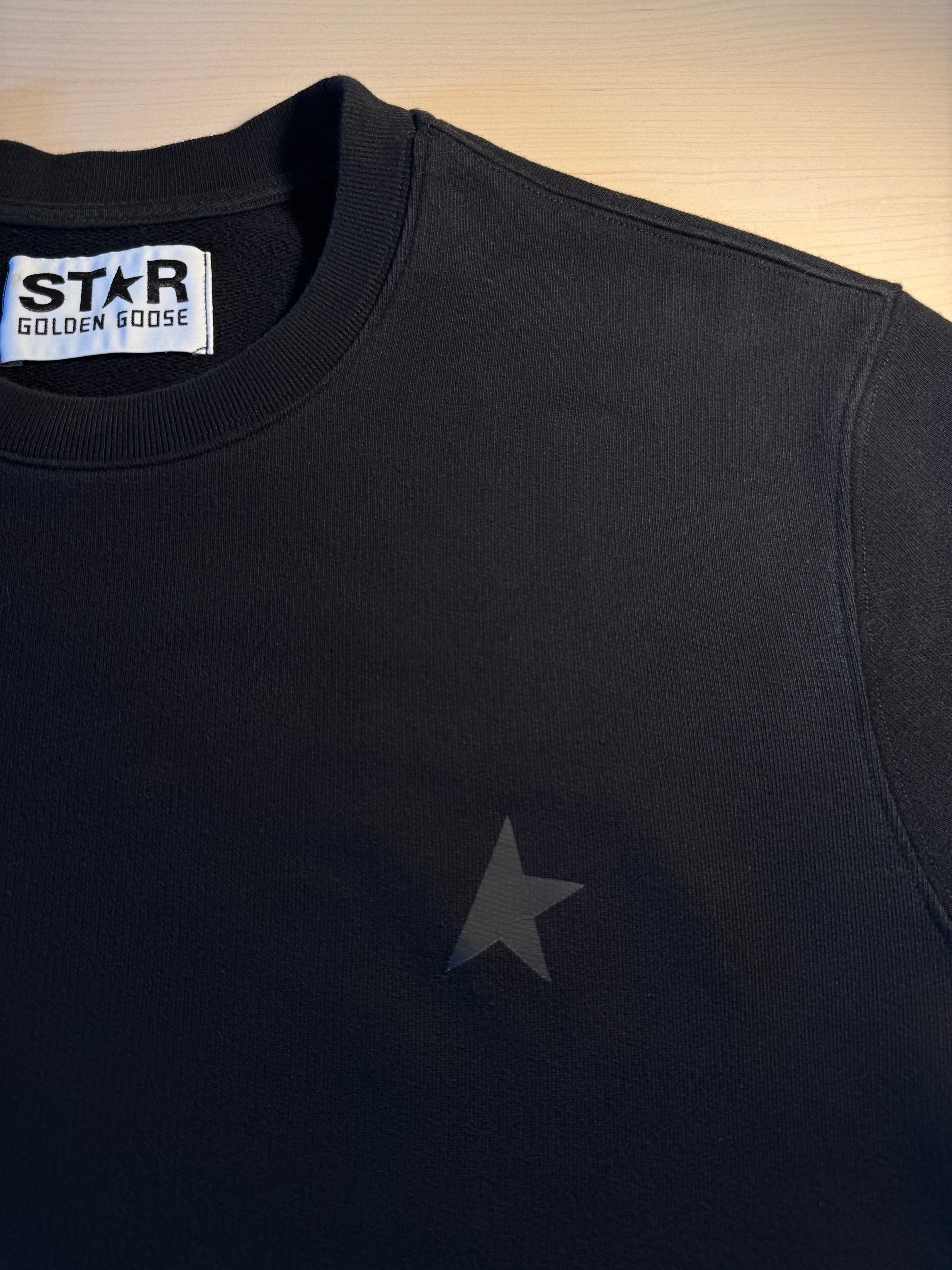 Felpa Golden Goose Star nera stella nera